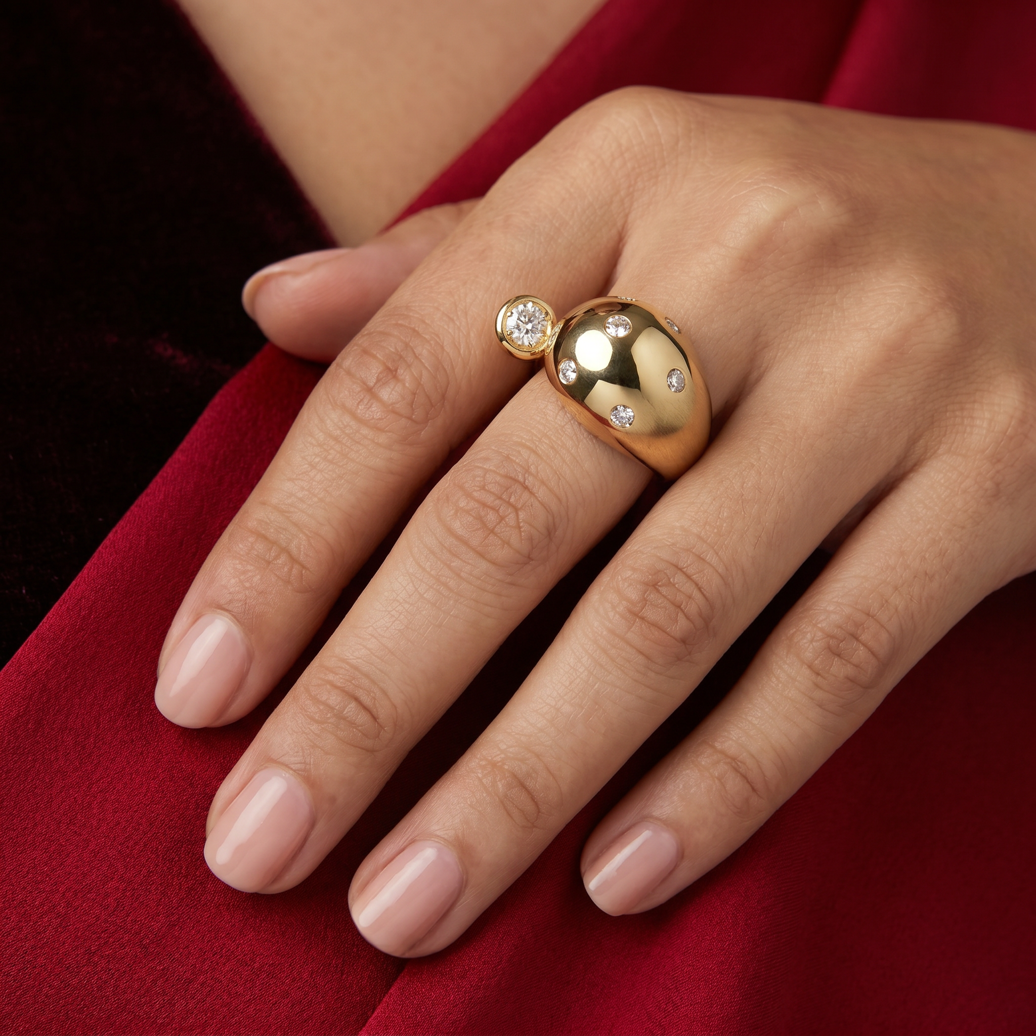 Starry Crystal Ring