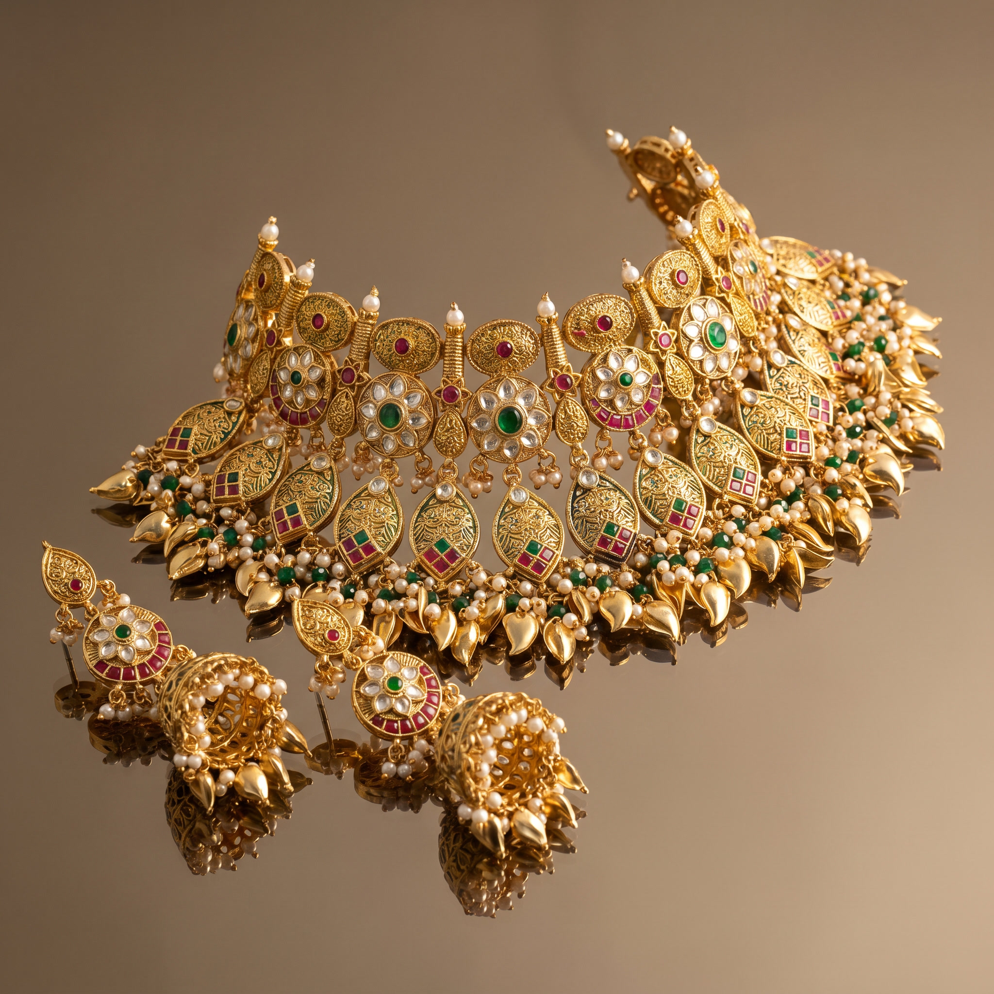 Sunaina Regal Temple Choker Set