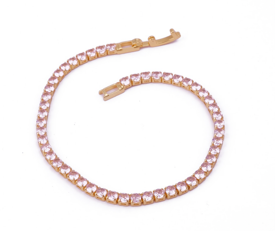 Pink Tennis Bracelet