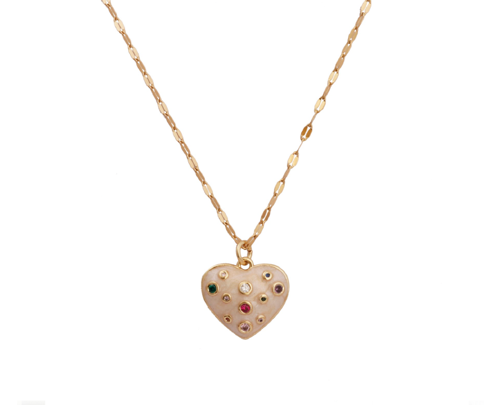 Aurélia Heartstone Pendant Necklace