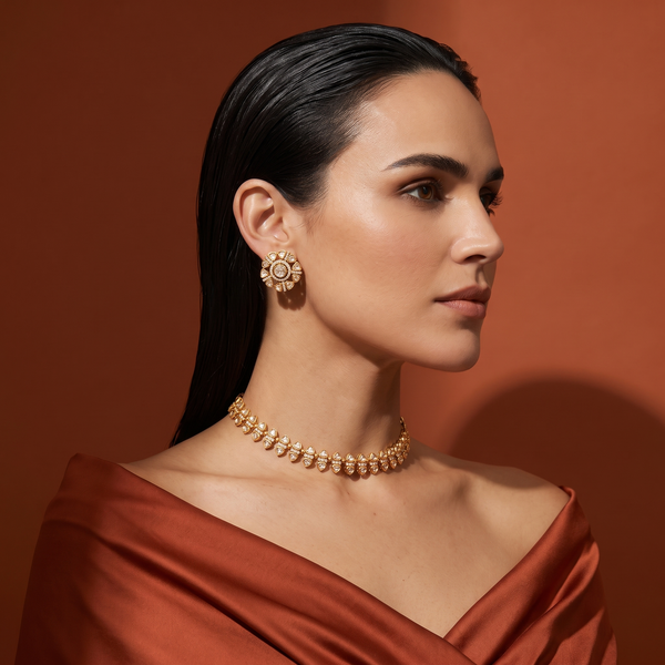 Vedika Kundan Necklace Set