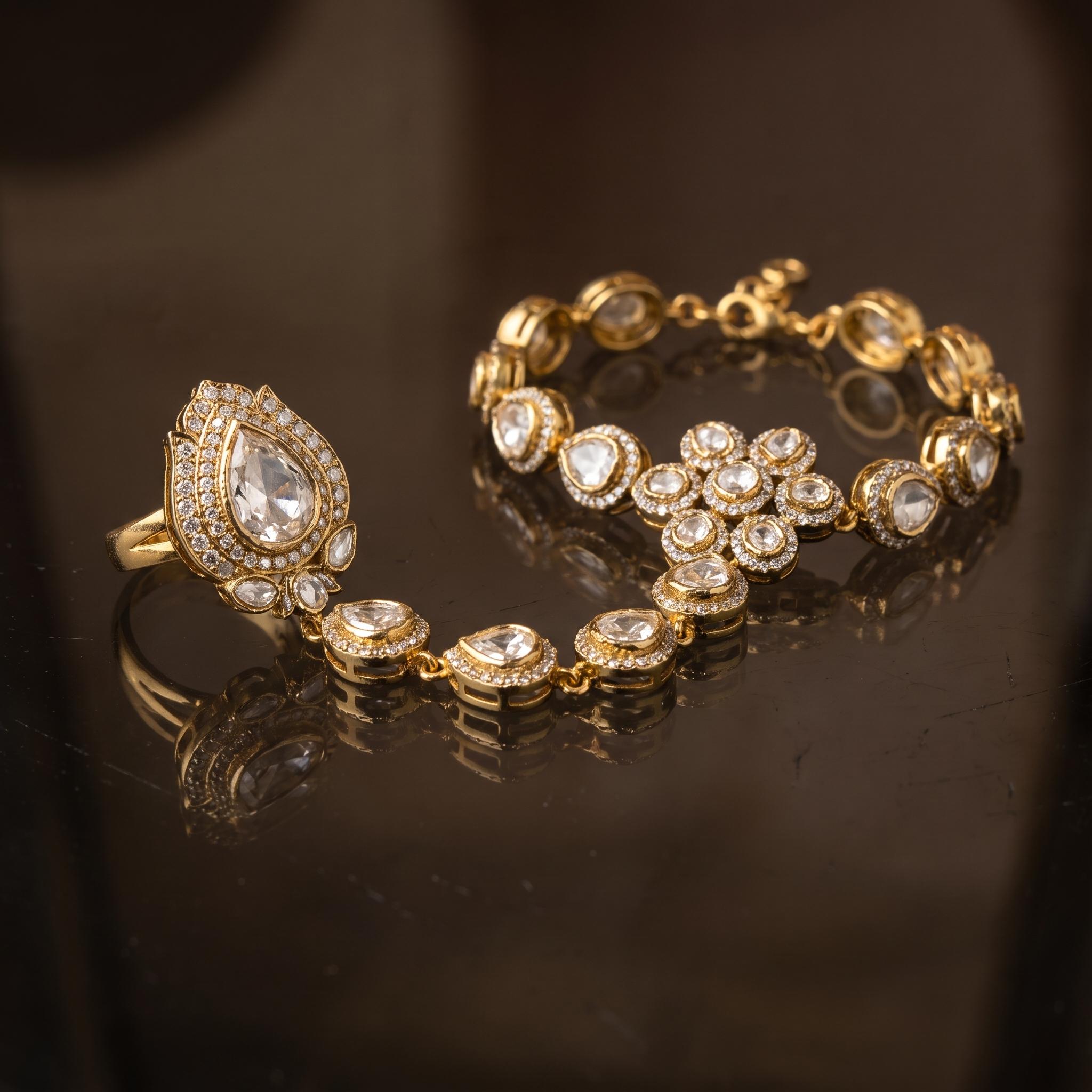 Vrishti Teardrop Bracelet