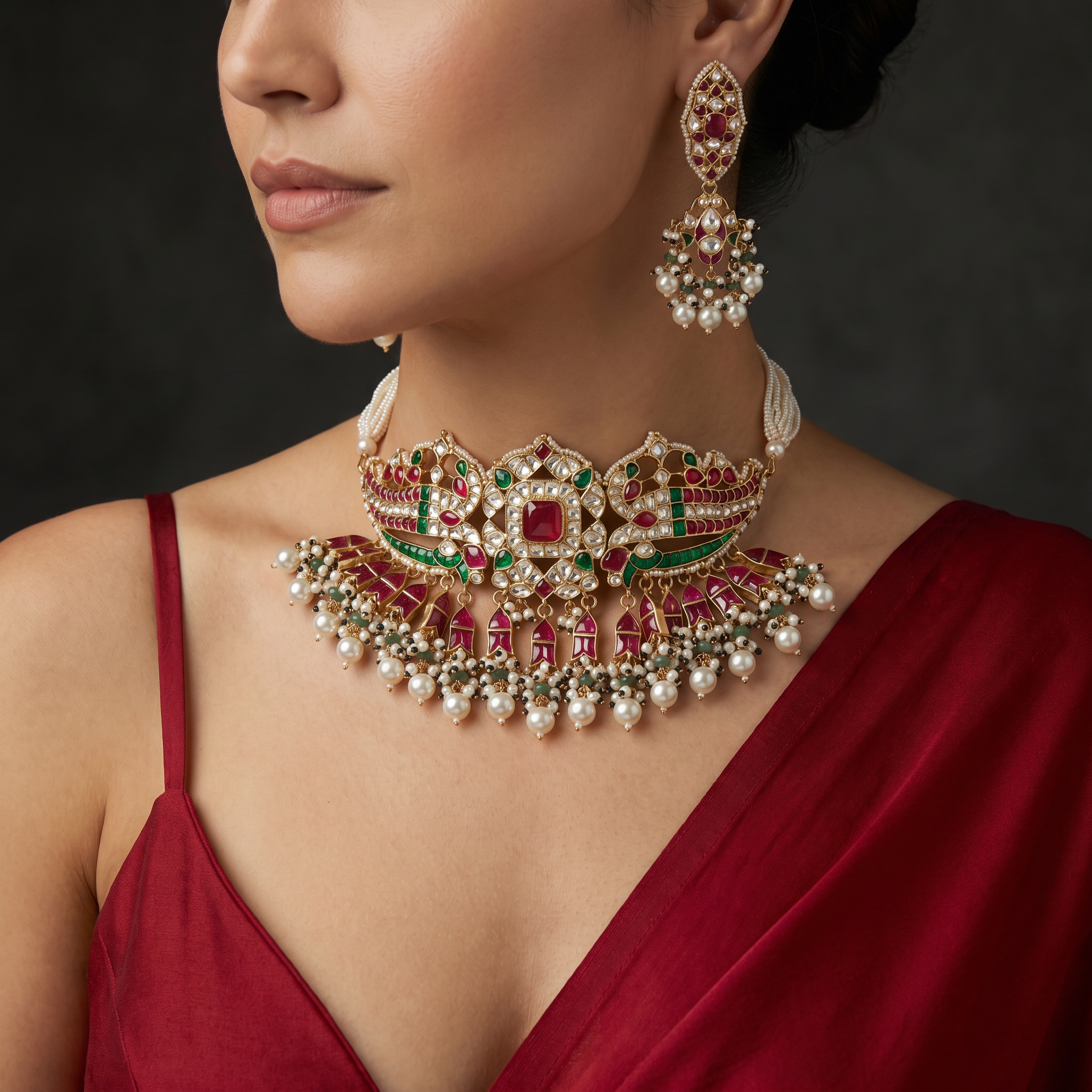 Yamini Royal Peacock Grandeur Set