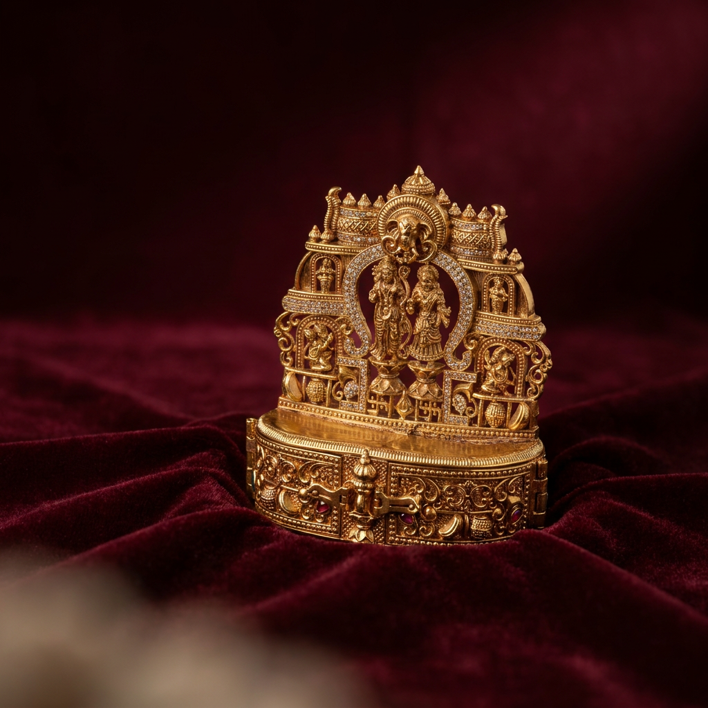Zaara Brass Keep Sake Box