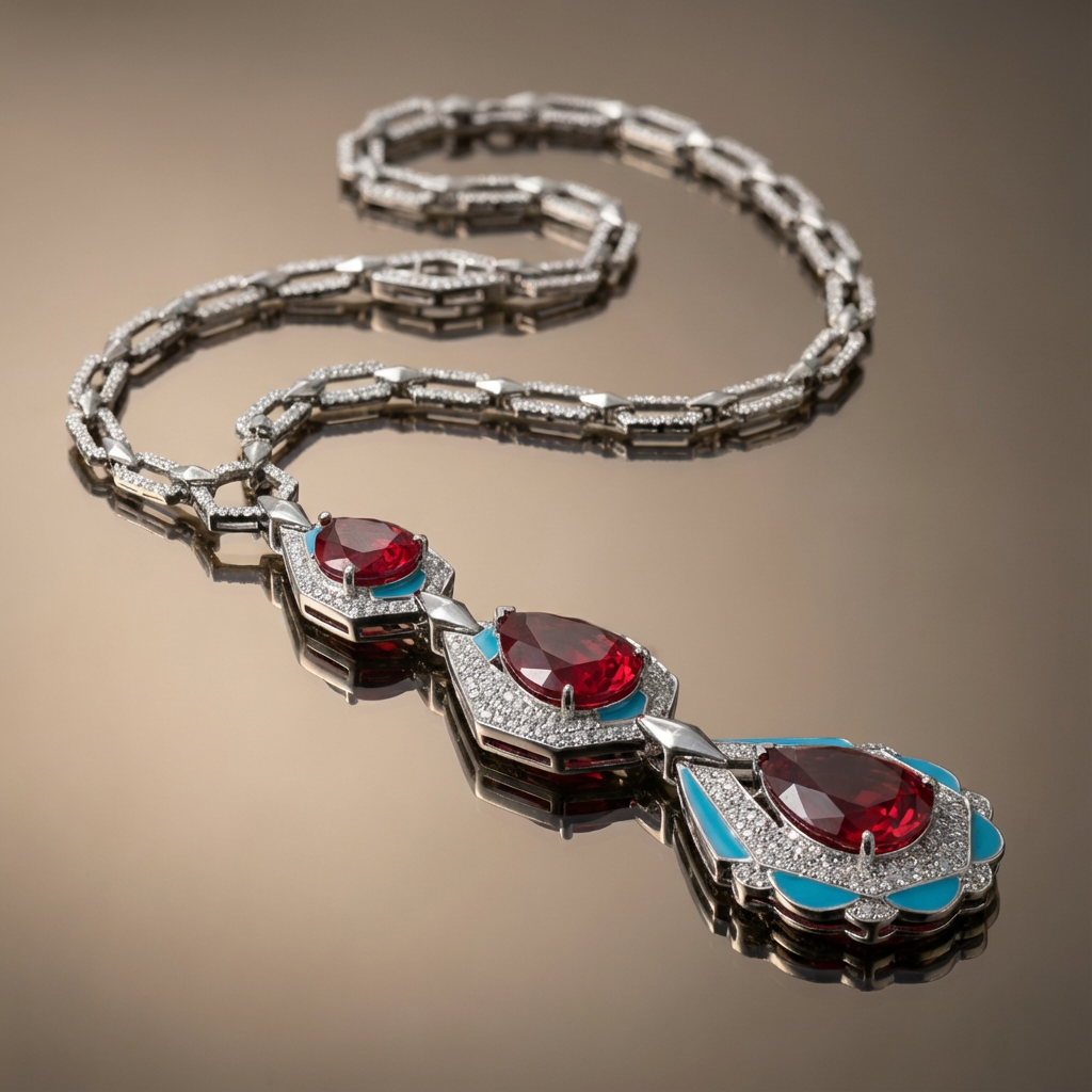 Trio Drop Pendant Necklace Set