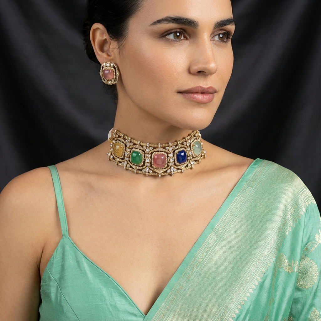 Navrasa Ratna Choker Set