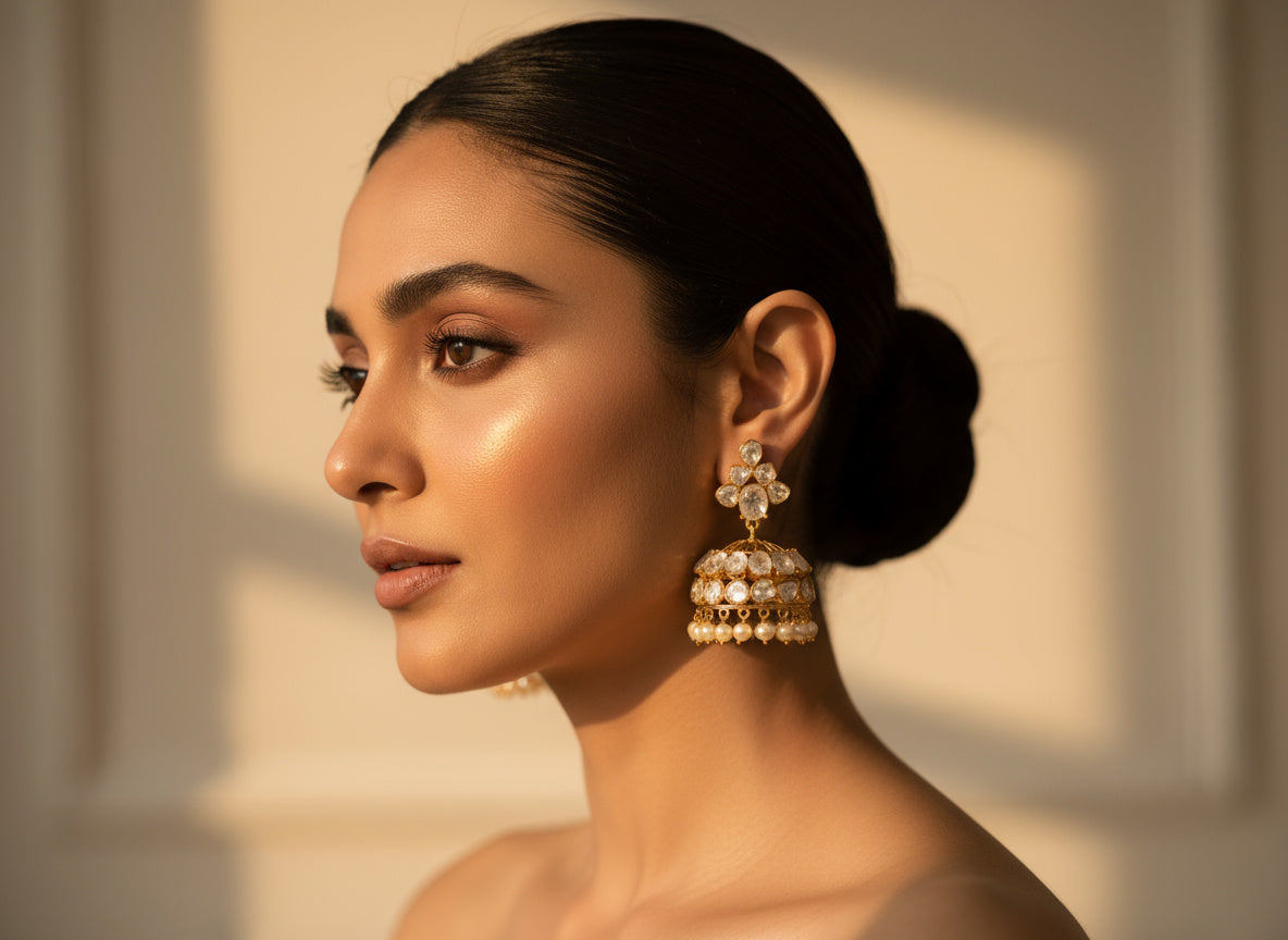 Kundan Polki Radiant Jhumkas