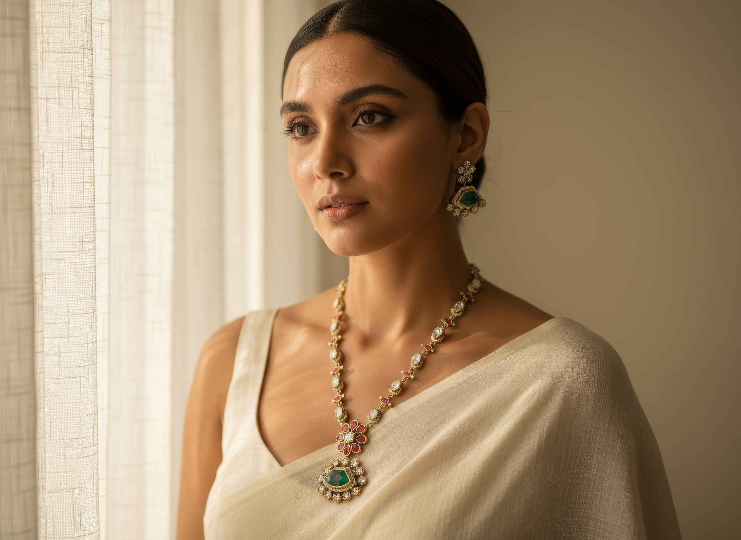 Emerald Enchanted Necklace Set