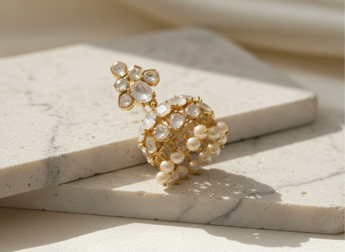 Kundan Polki Radiant Jhumkas