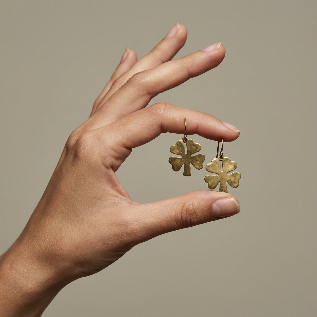 Four-Leaf Charm Earrings