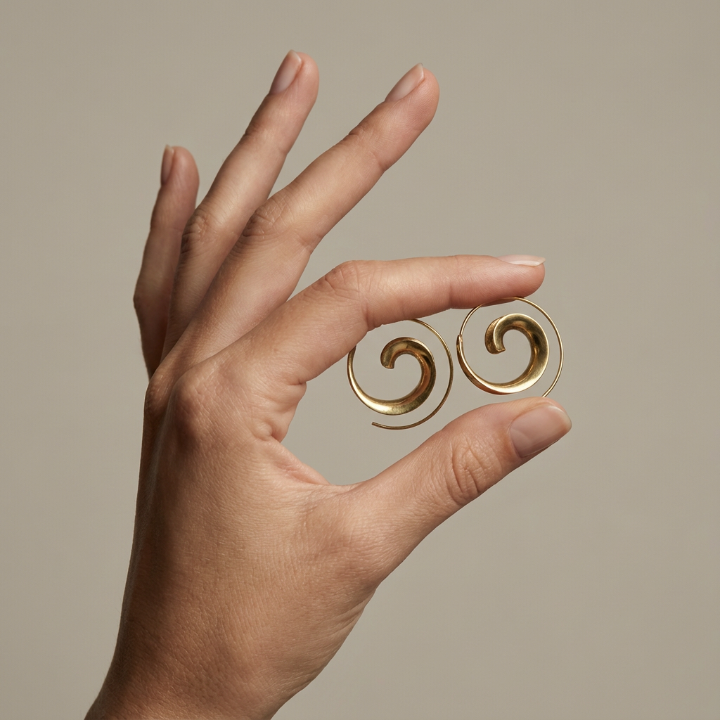 Classic Gilded Hoop Earrings