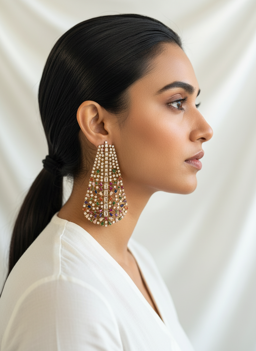 Prism Multicolor gems earrings