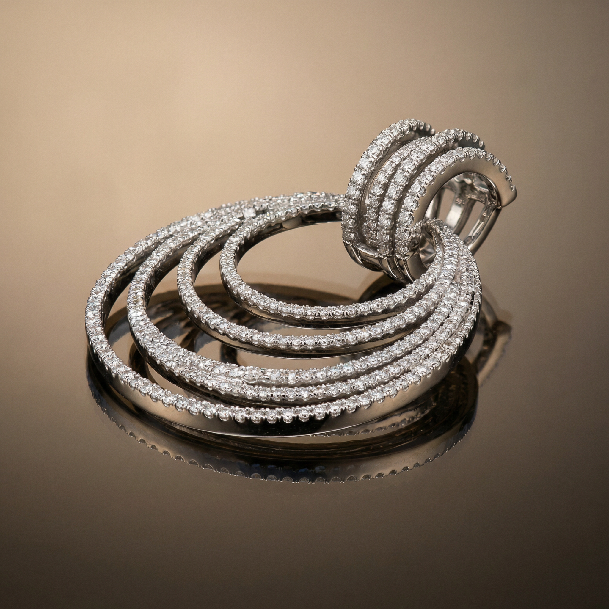 Virelia Spiral Luxe Hoops