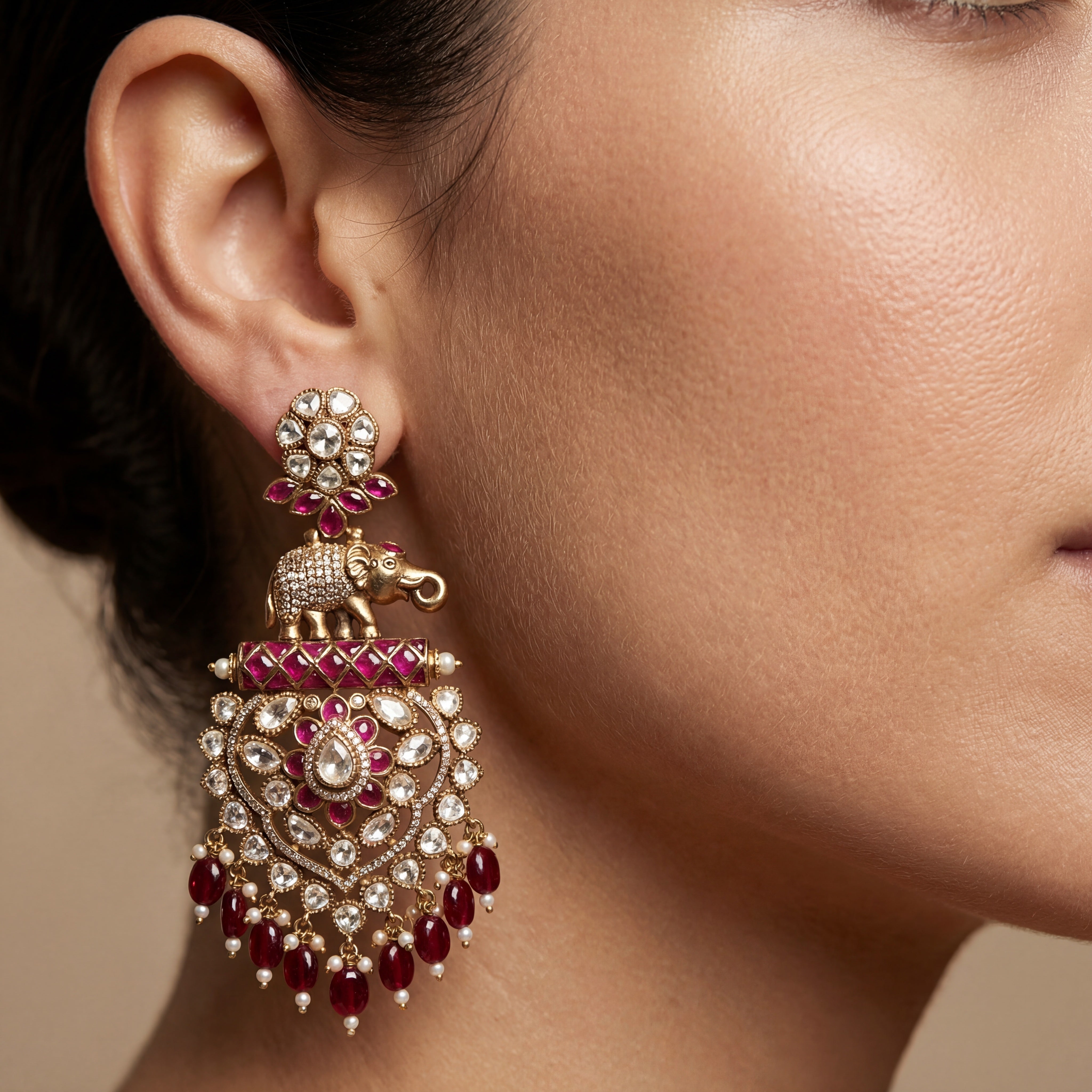 Gayatri Elephant Earrings