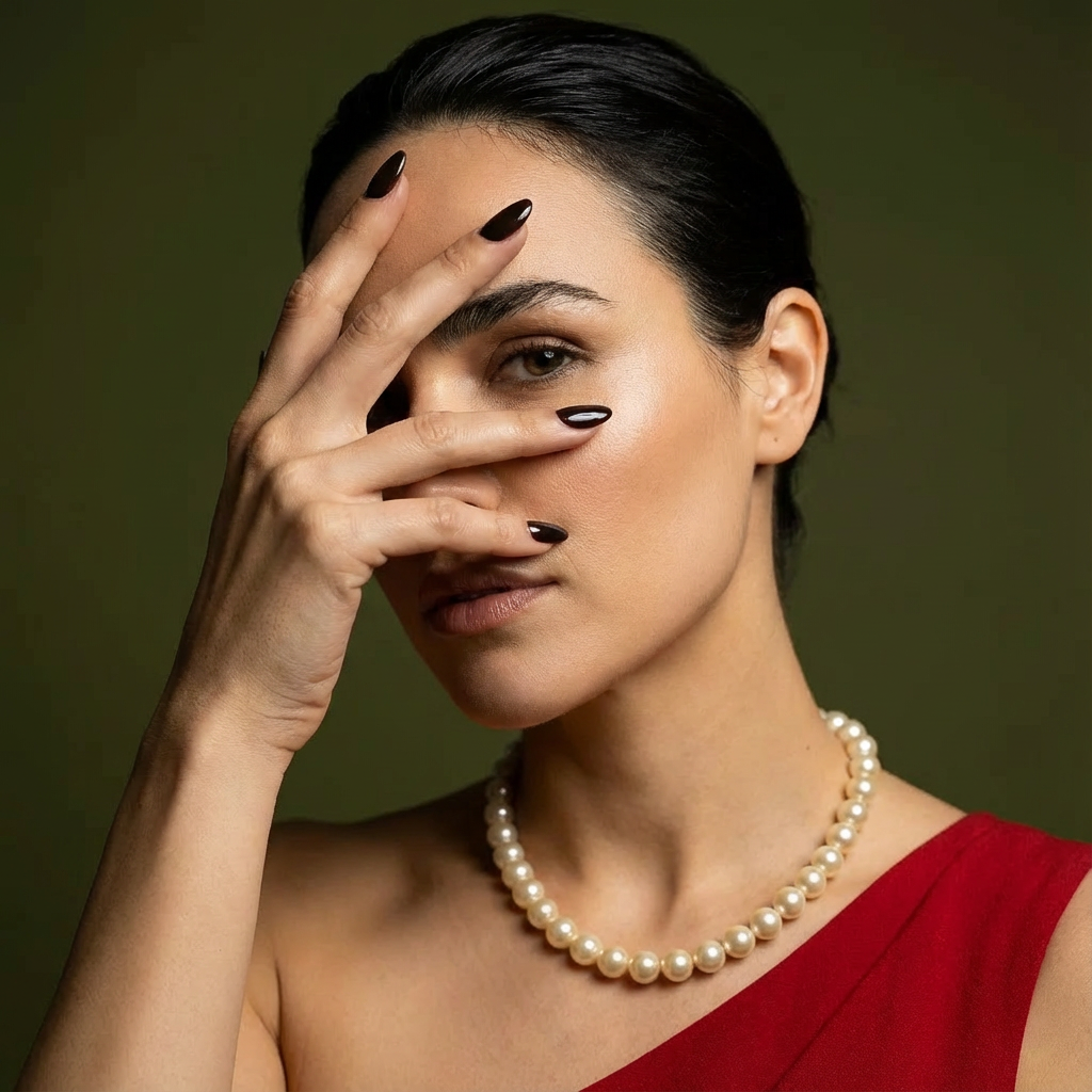 Swarovski Pearl Necklace - Light Gold