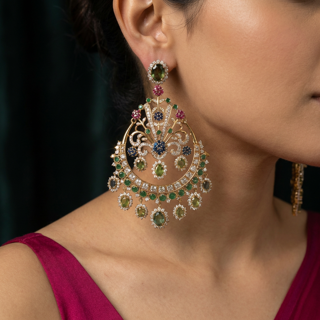 Bagh Vintage Gemstone Earrings