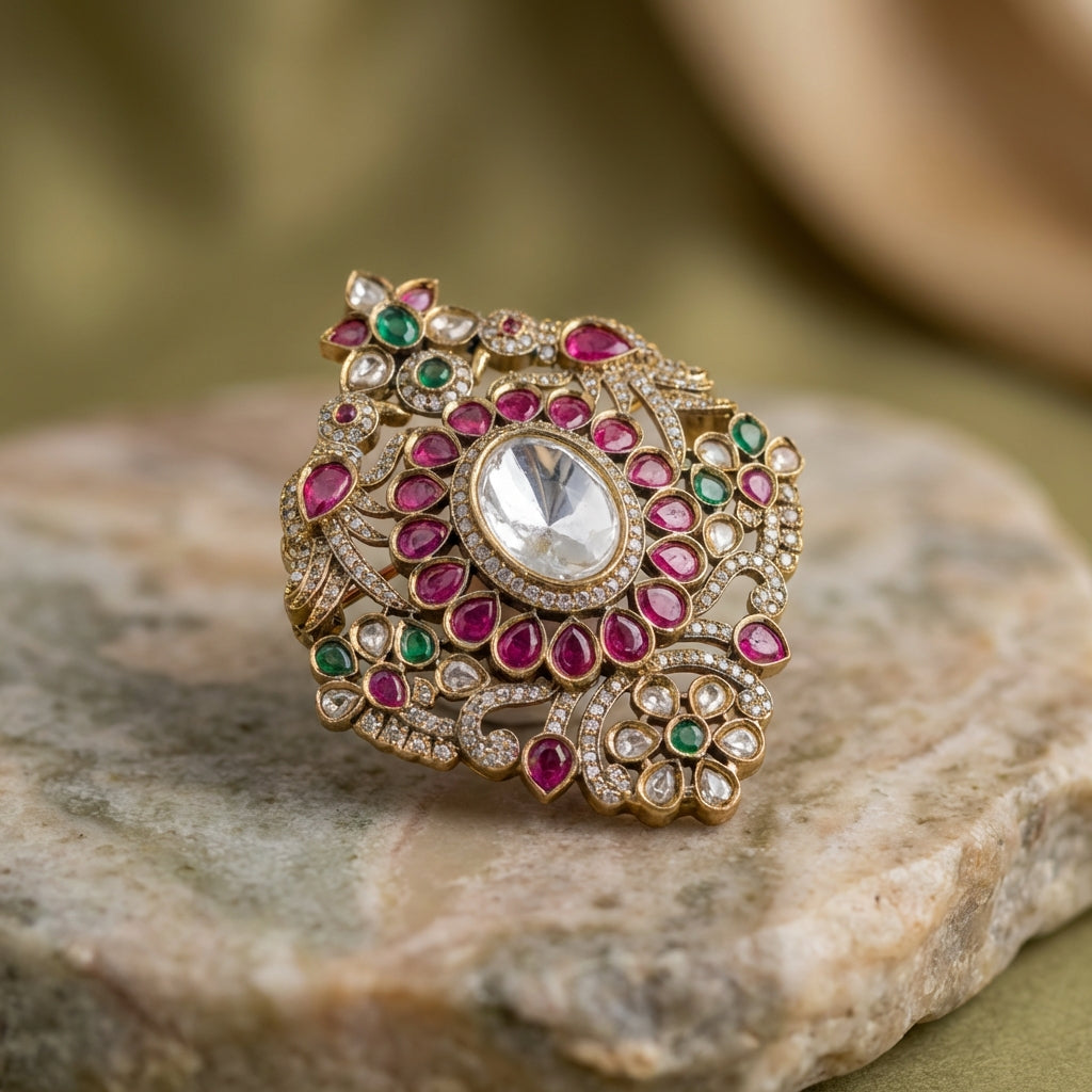 Four Corners Vintage Brooch