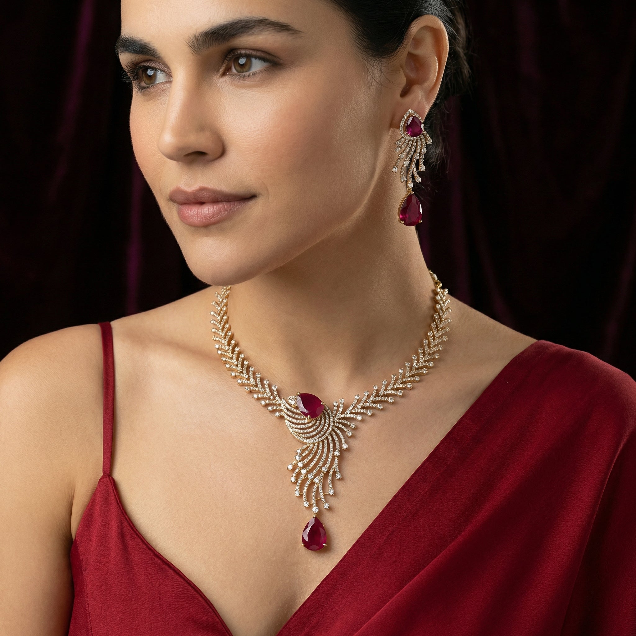 Mayura Drop Necklace