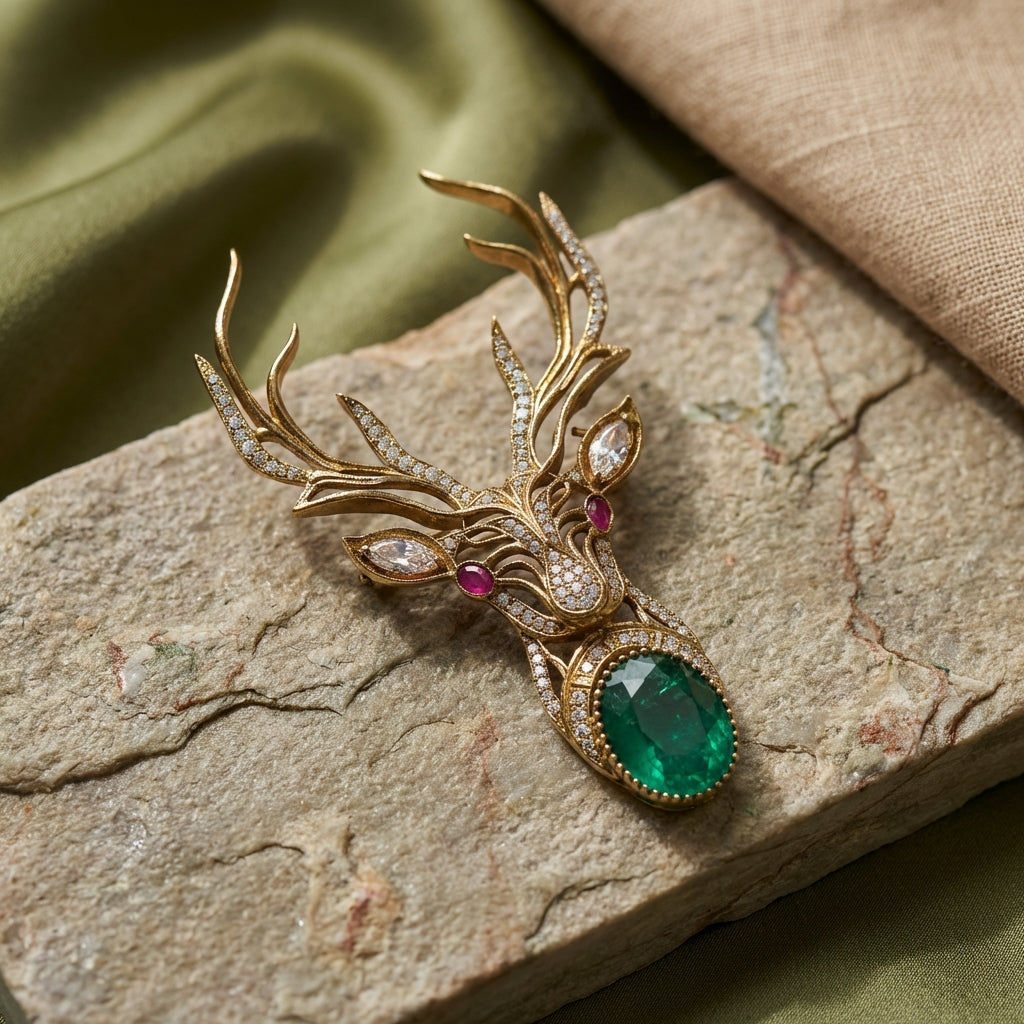 Stag Majesty Brooch