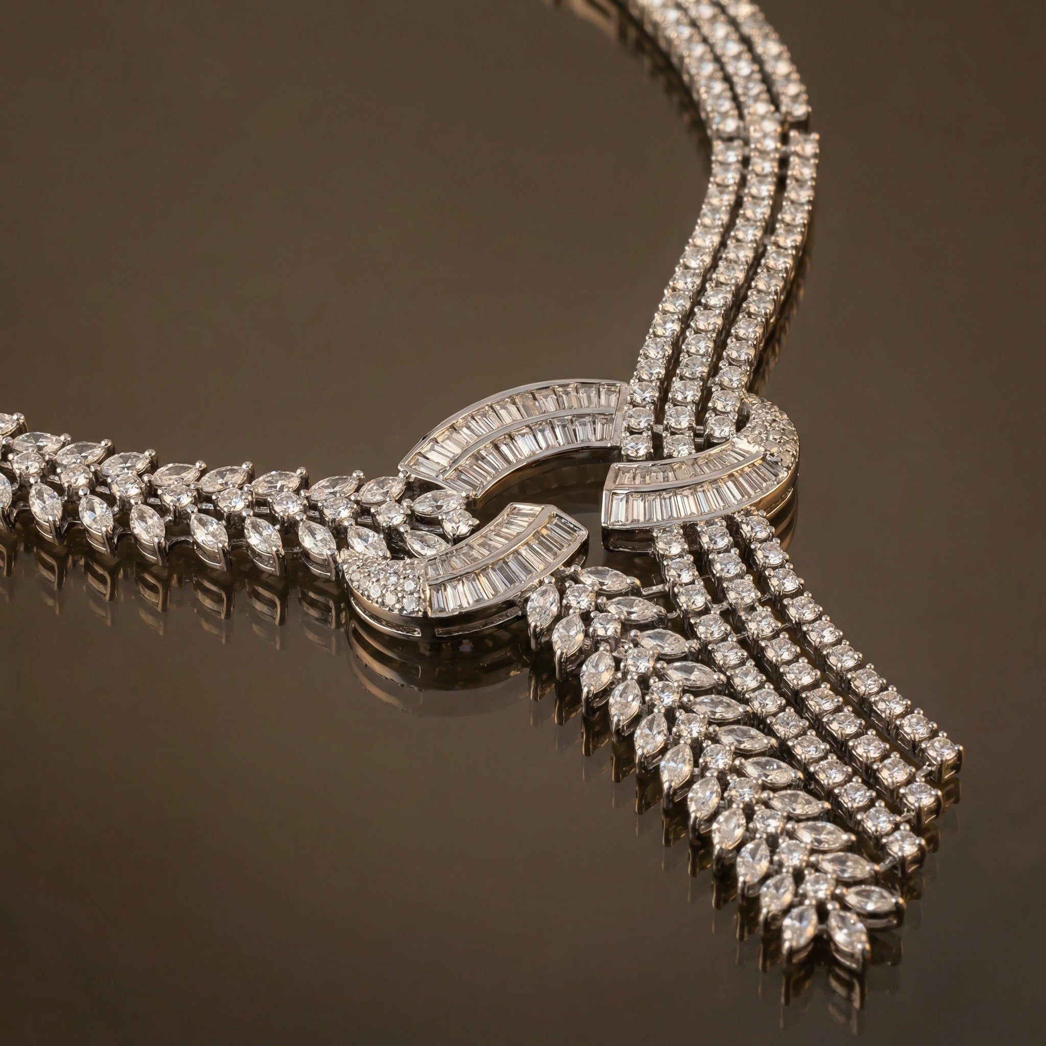 Twist AD Necklace Set – contemporary heritage jewelry by Ozel