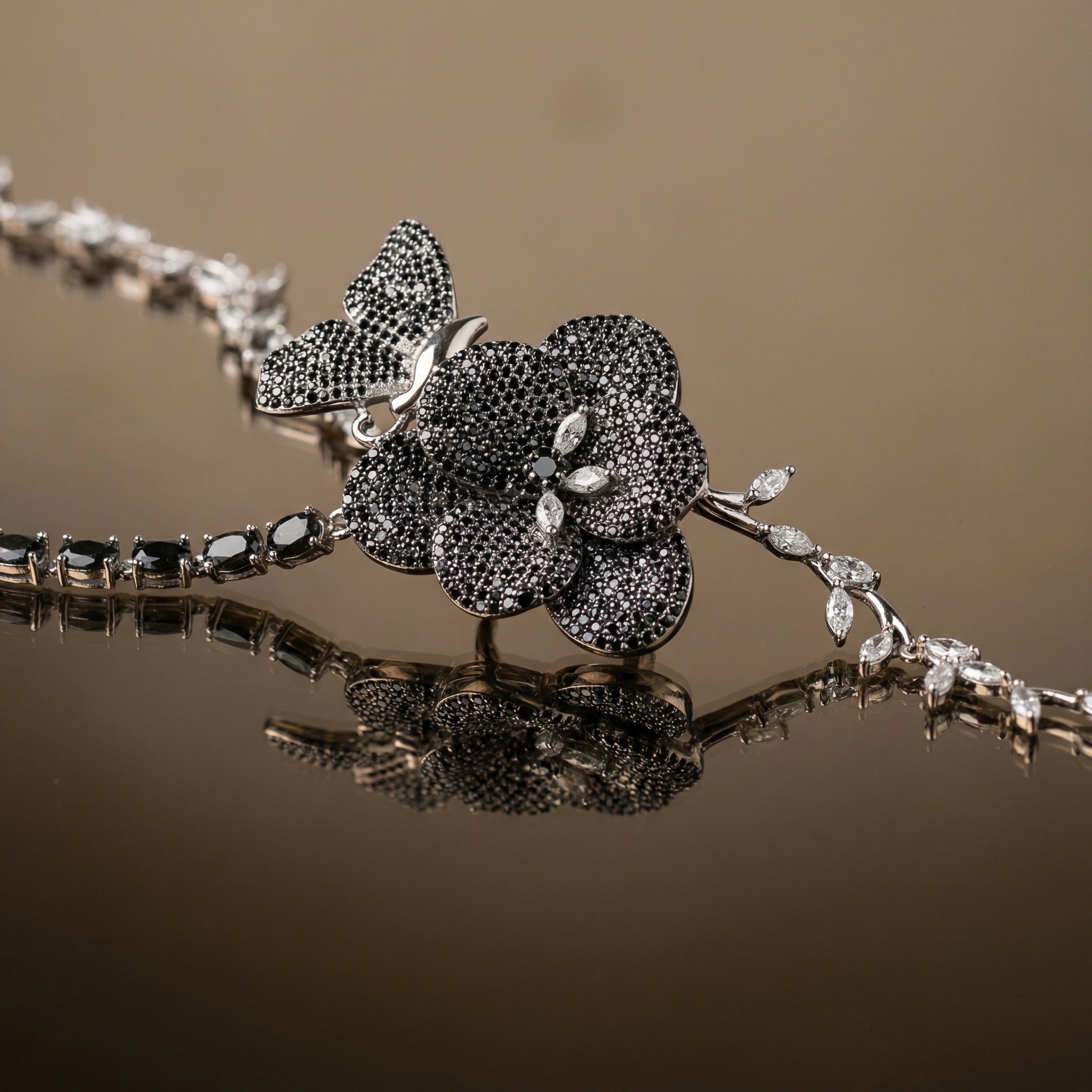 Midnight Orchid Necklace Set