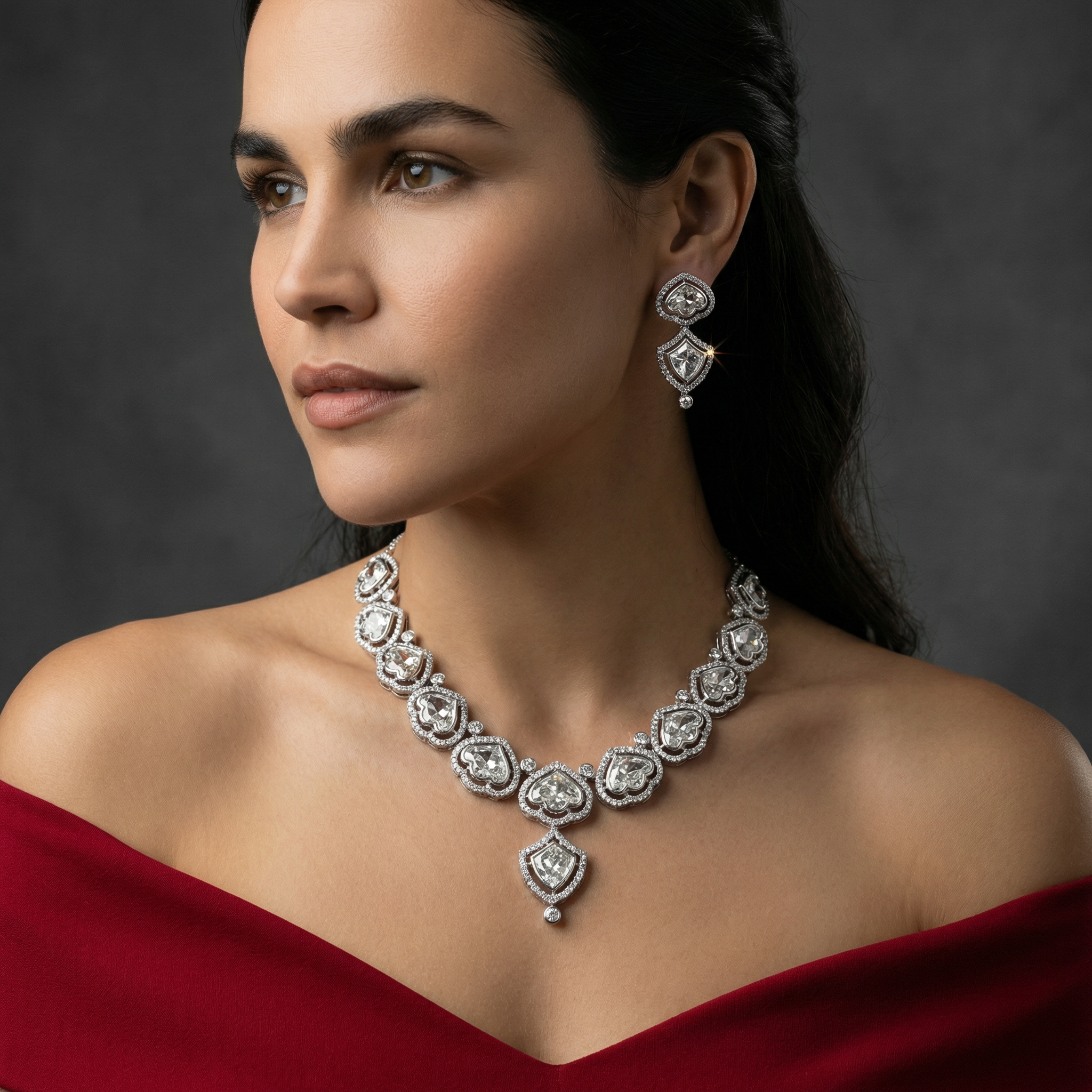 Heartcrest Kundan AD Necklace