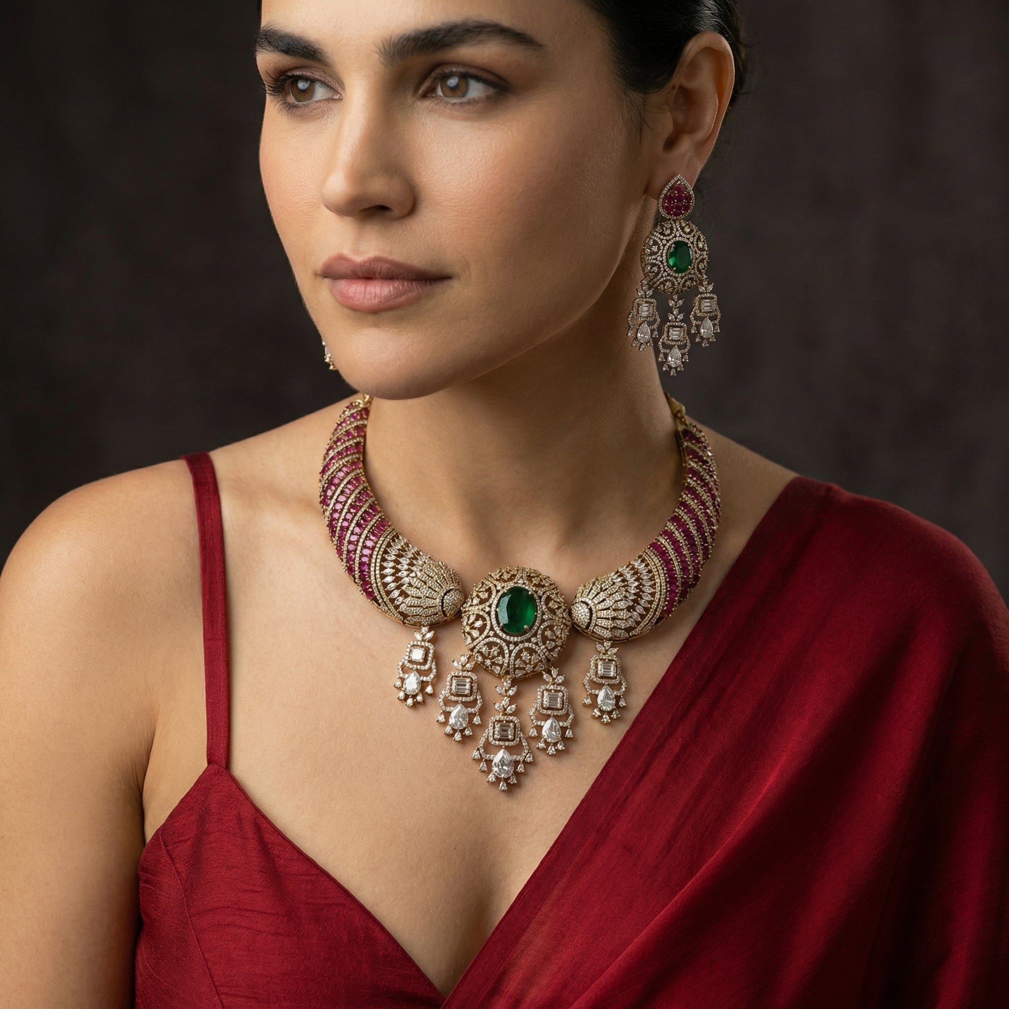 Rubina Maharani Necklace Set