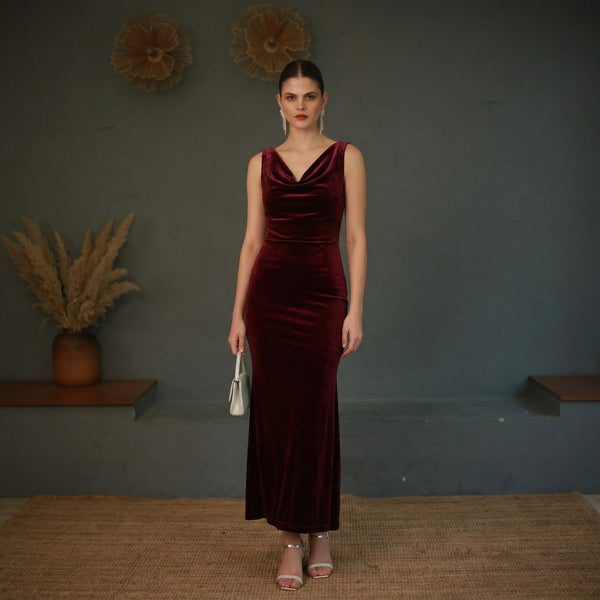 Long Cowl Dress