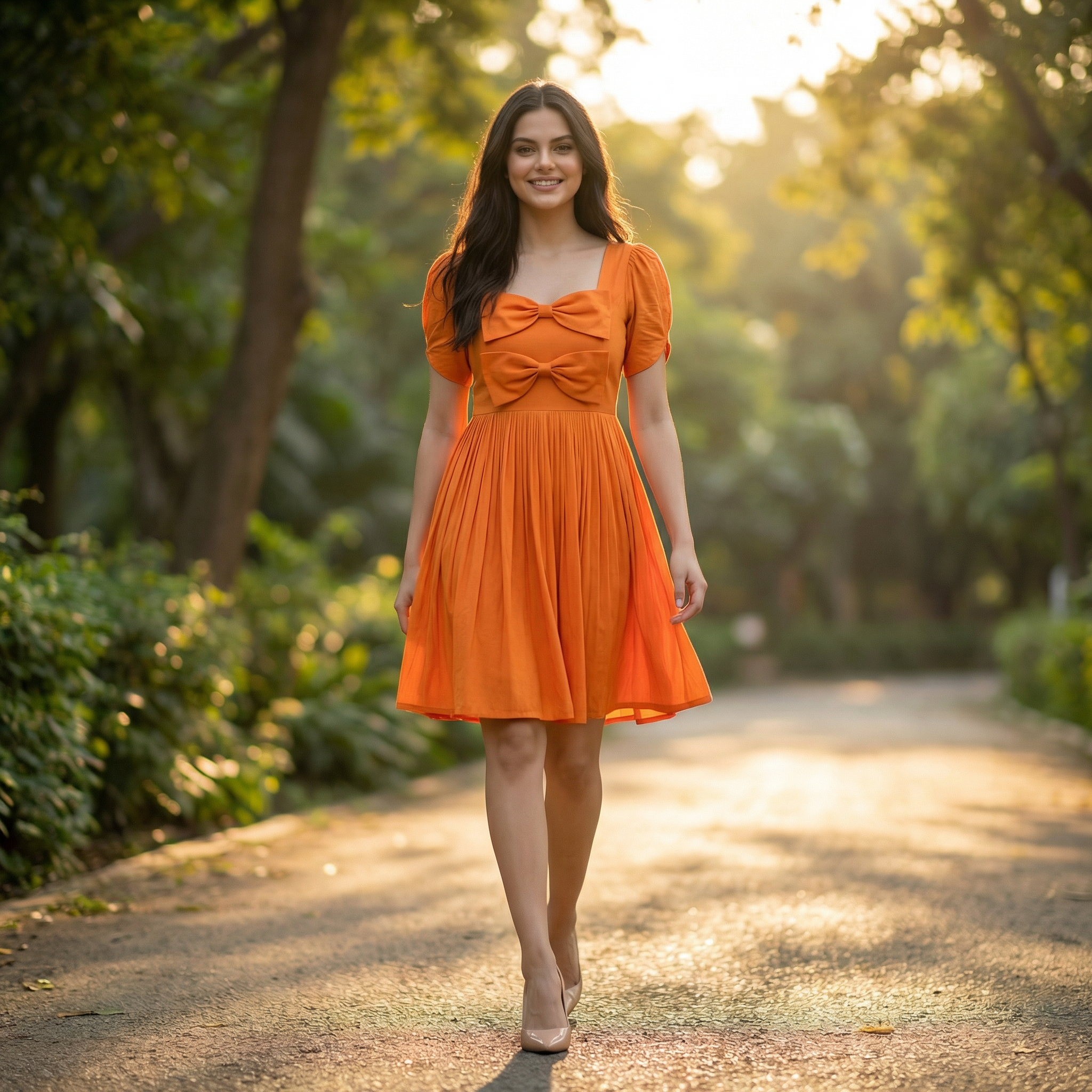 Twin bow summer dress (Sale)