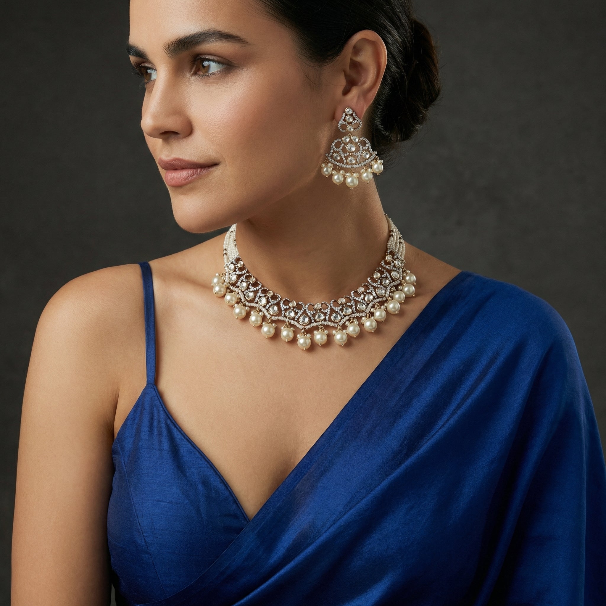 Ivory Pearl Choker Set