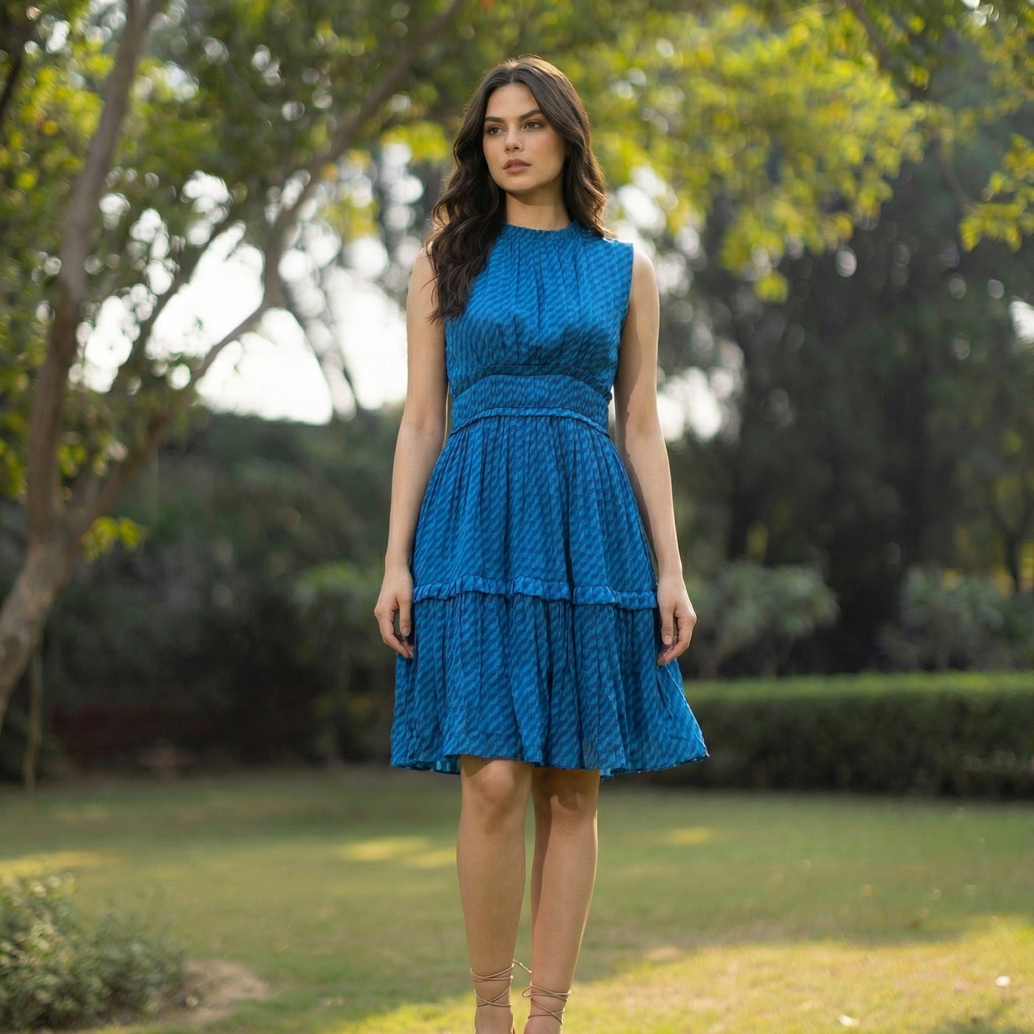 Noir blue short dress