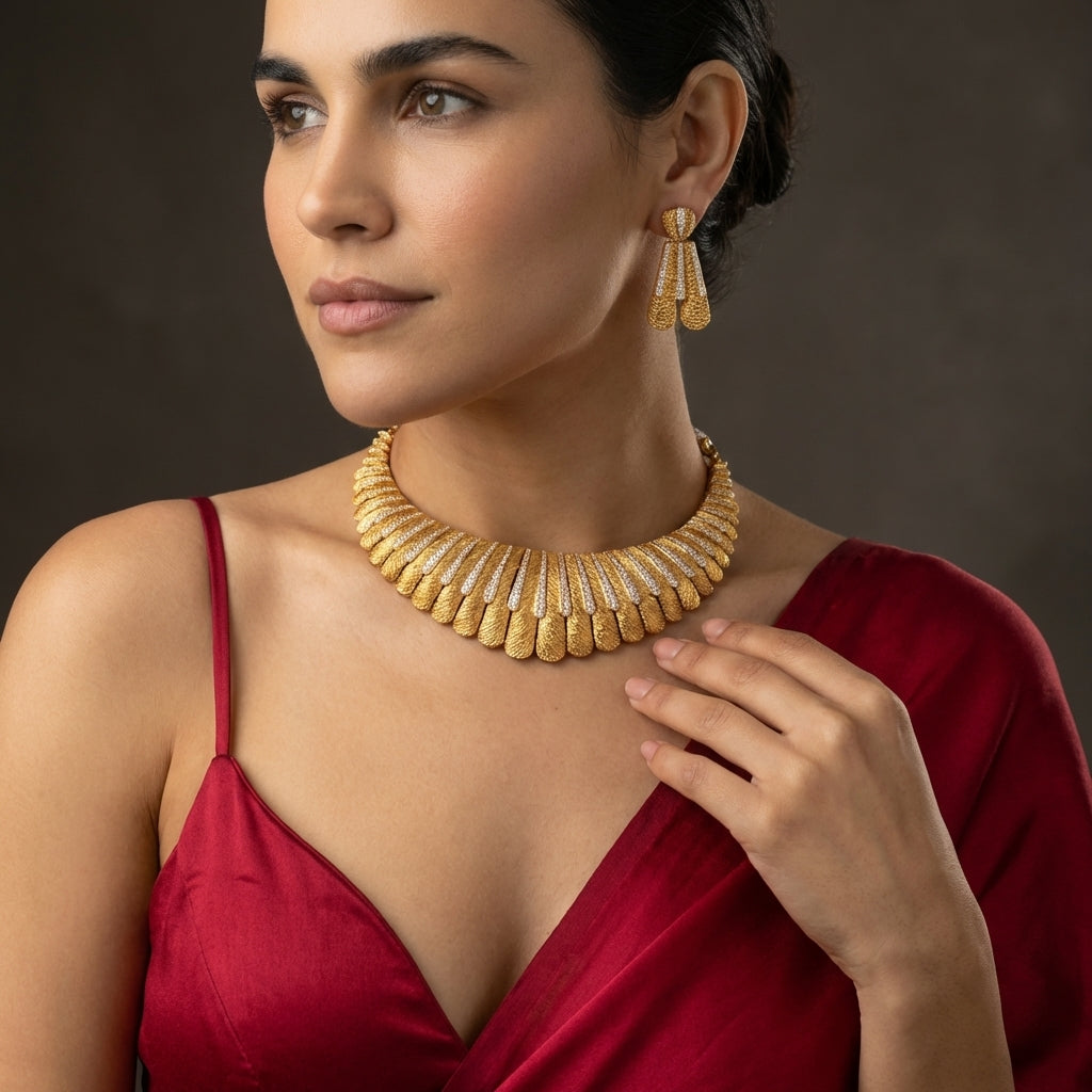 Gold Eternal Necklace Set – timeless gold heirloom necklace by Ozel