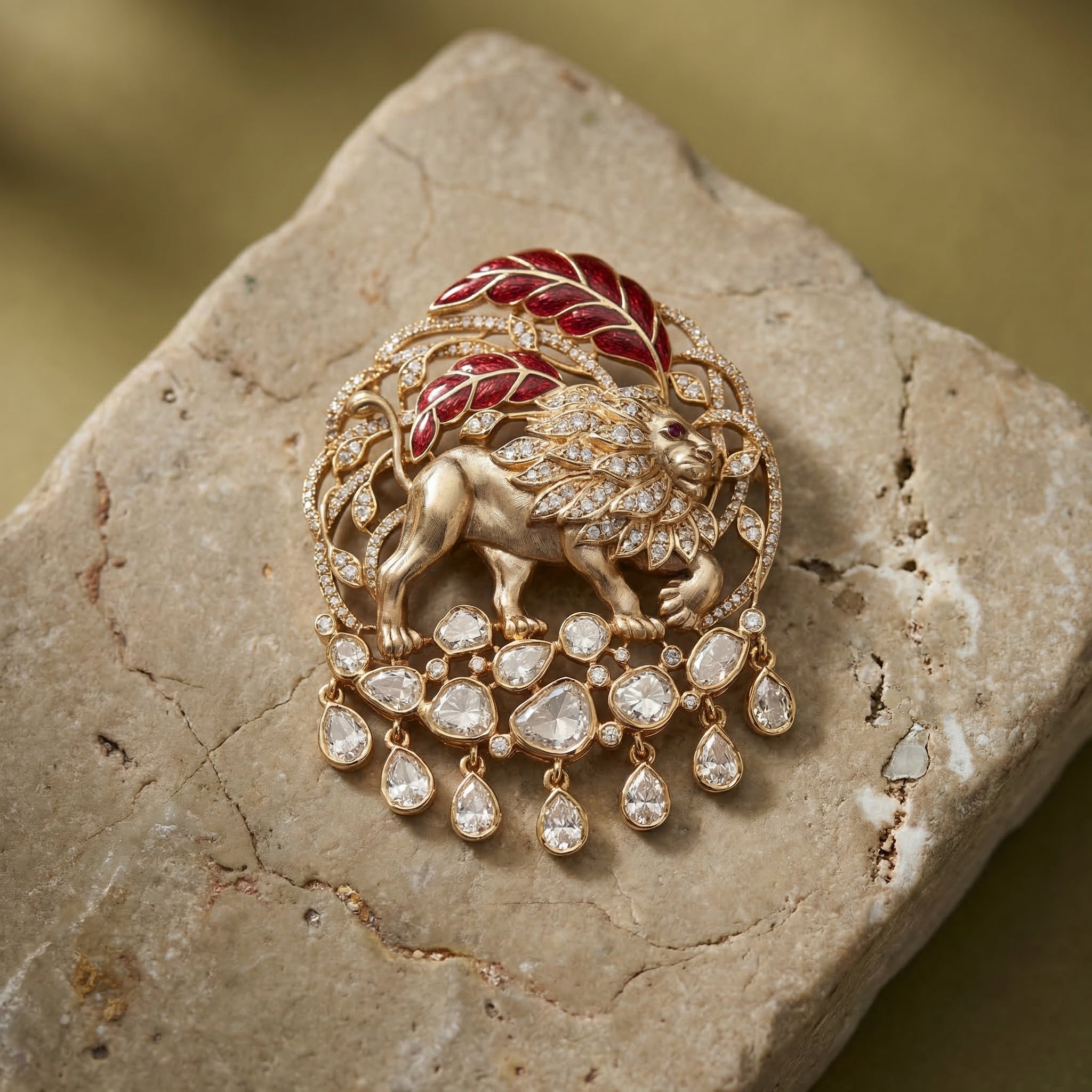 Lion Heritage Brooch