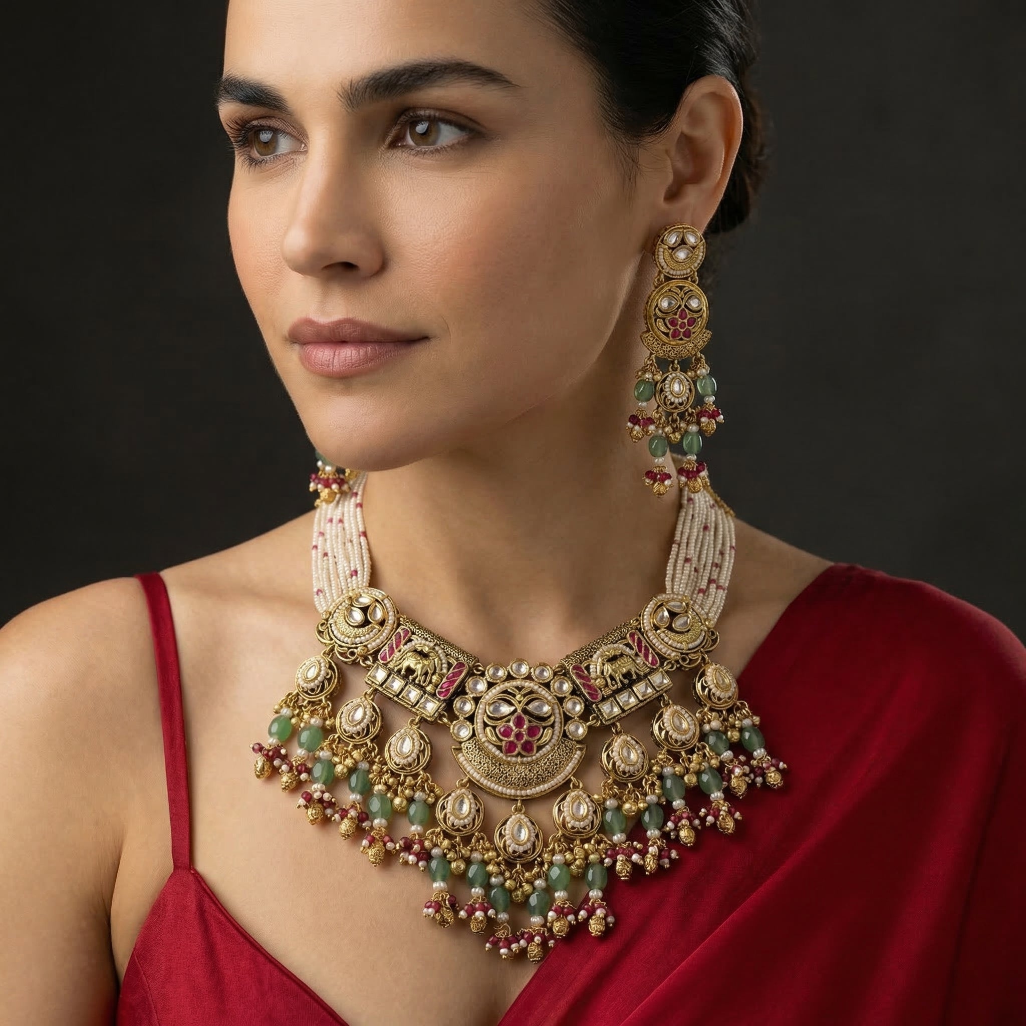 Ishvarya Temple Necklace Set