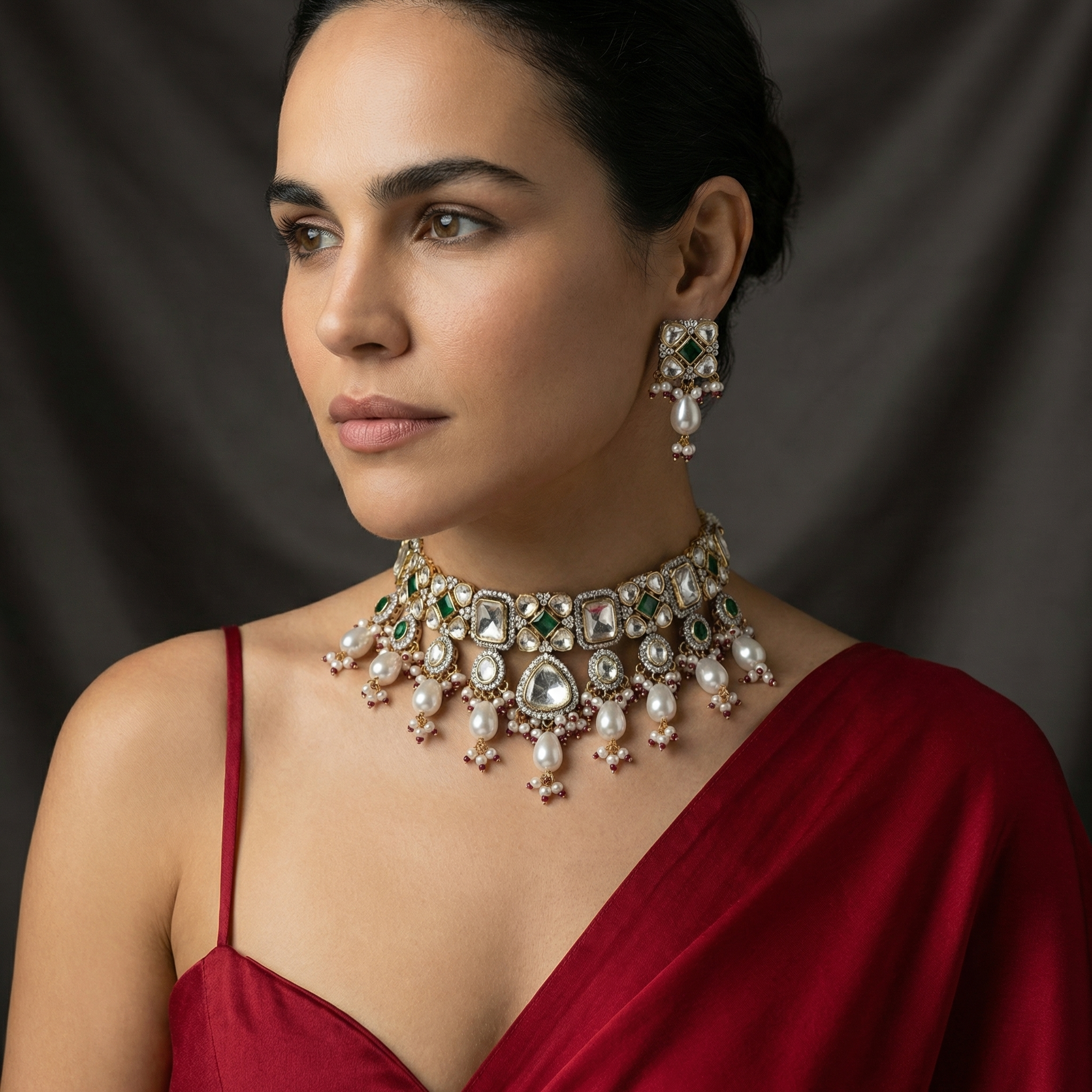 Elyra Sheesh-E-Noor Choker Set