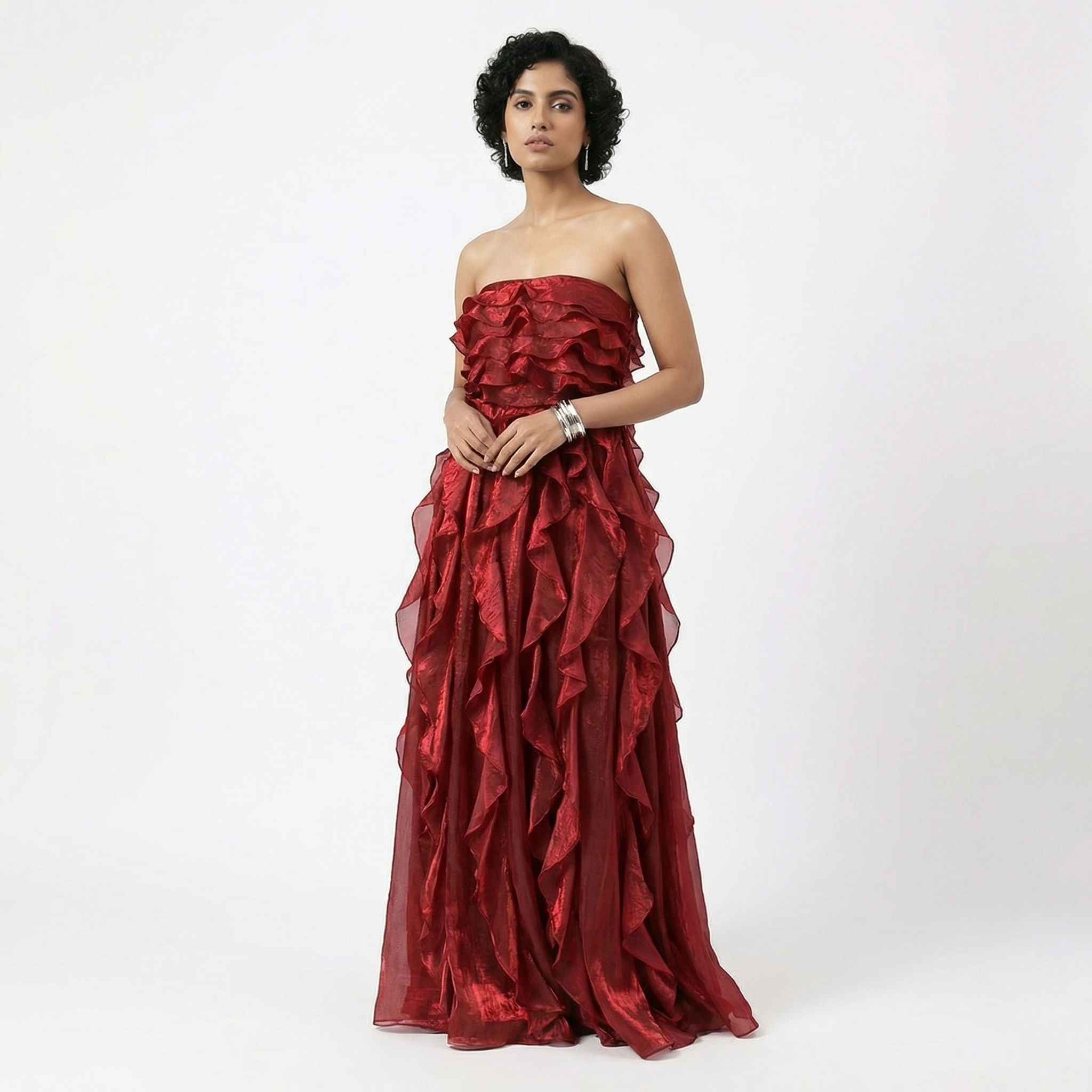 Dune – cascade gown by Ozel