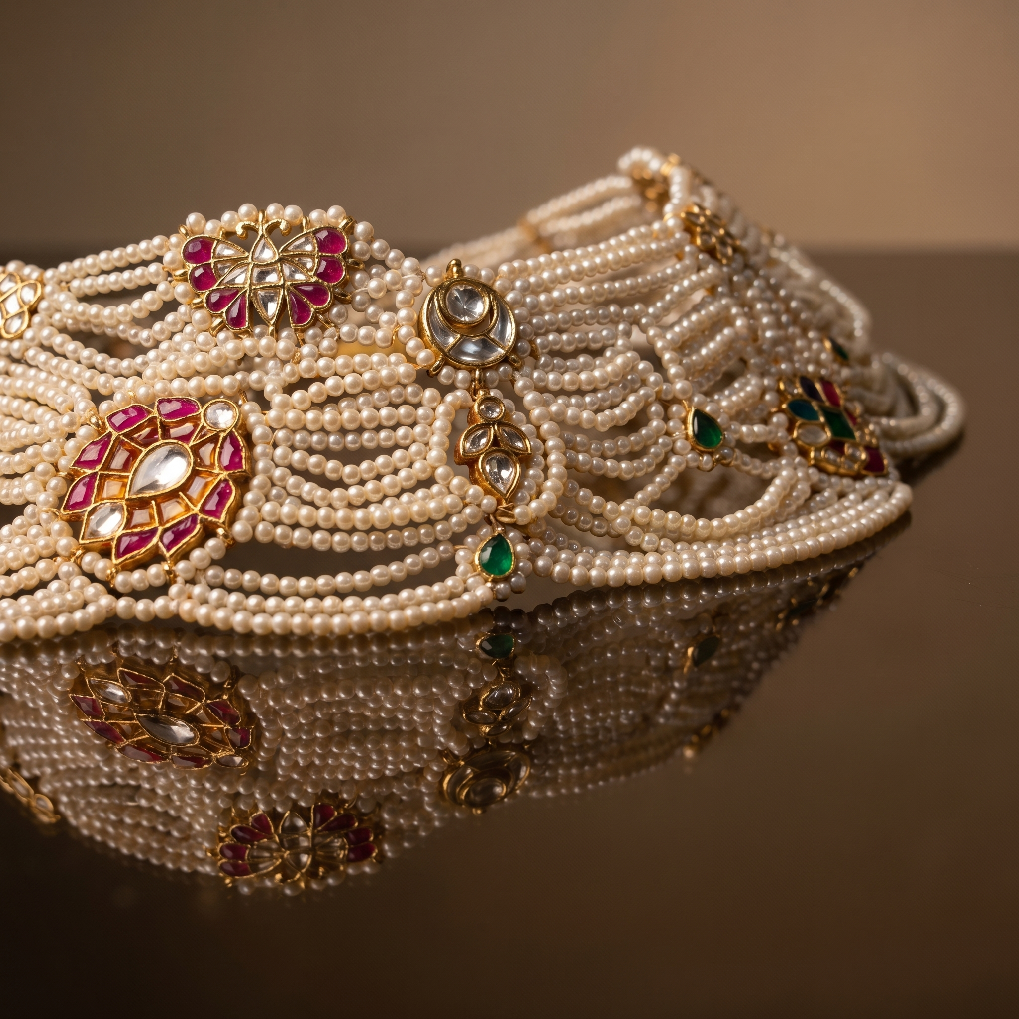 Shivika Pearl Collar Necklace