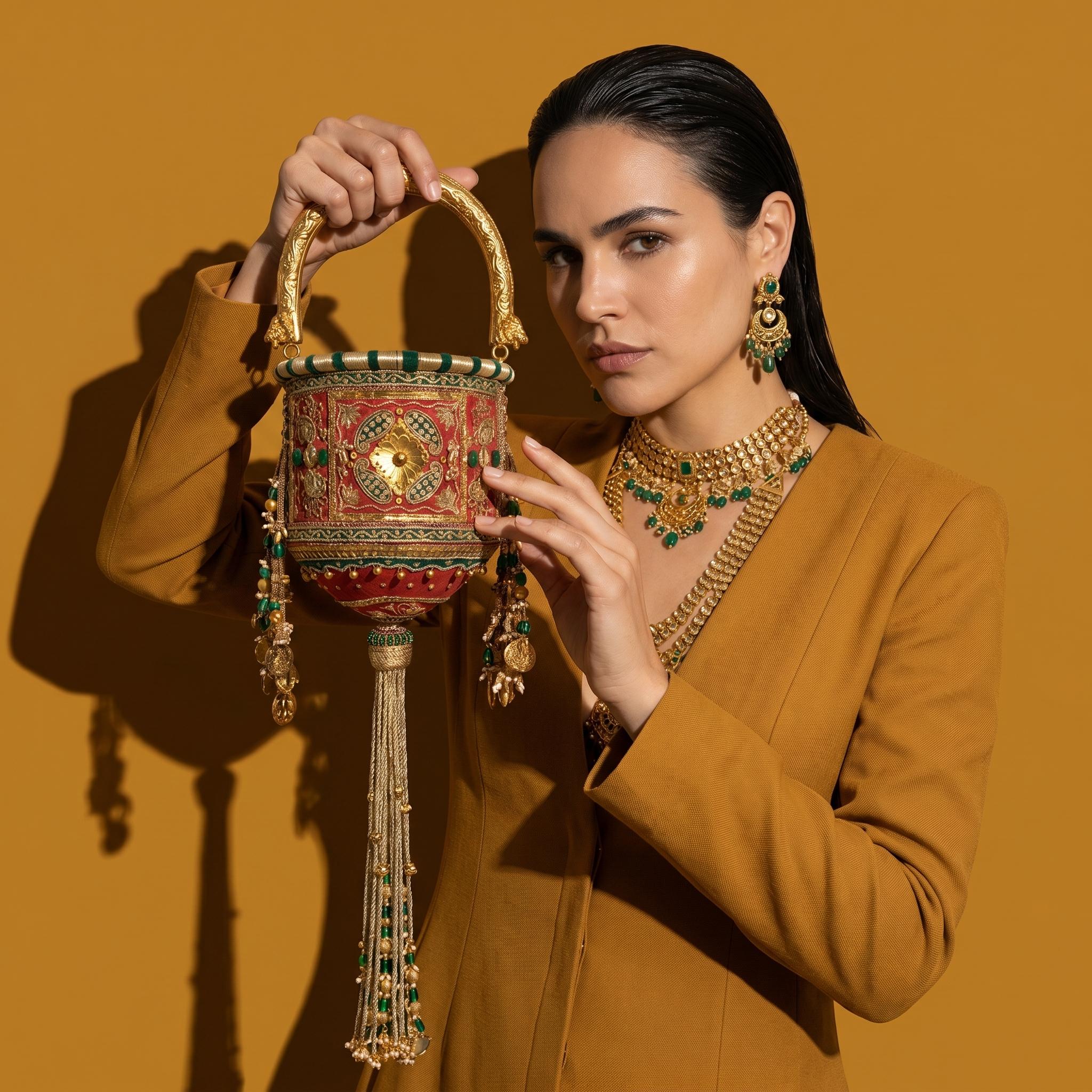 Lionel Hasli Bucket Bag - Rust