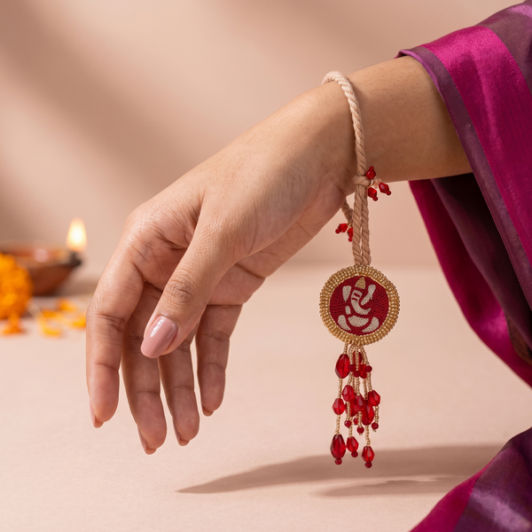 Ganesh Lumba Rakhi Bracelet