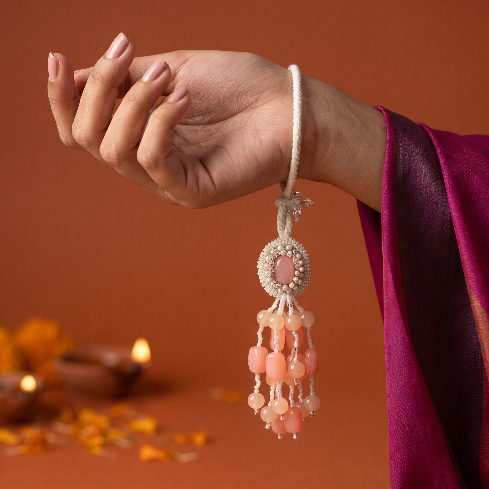 Anshuman Pink Lumba Bracelet