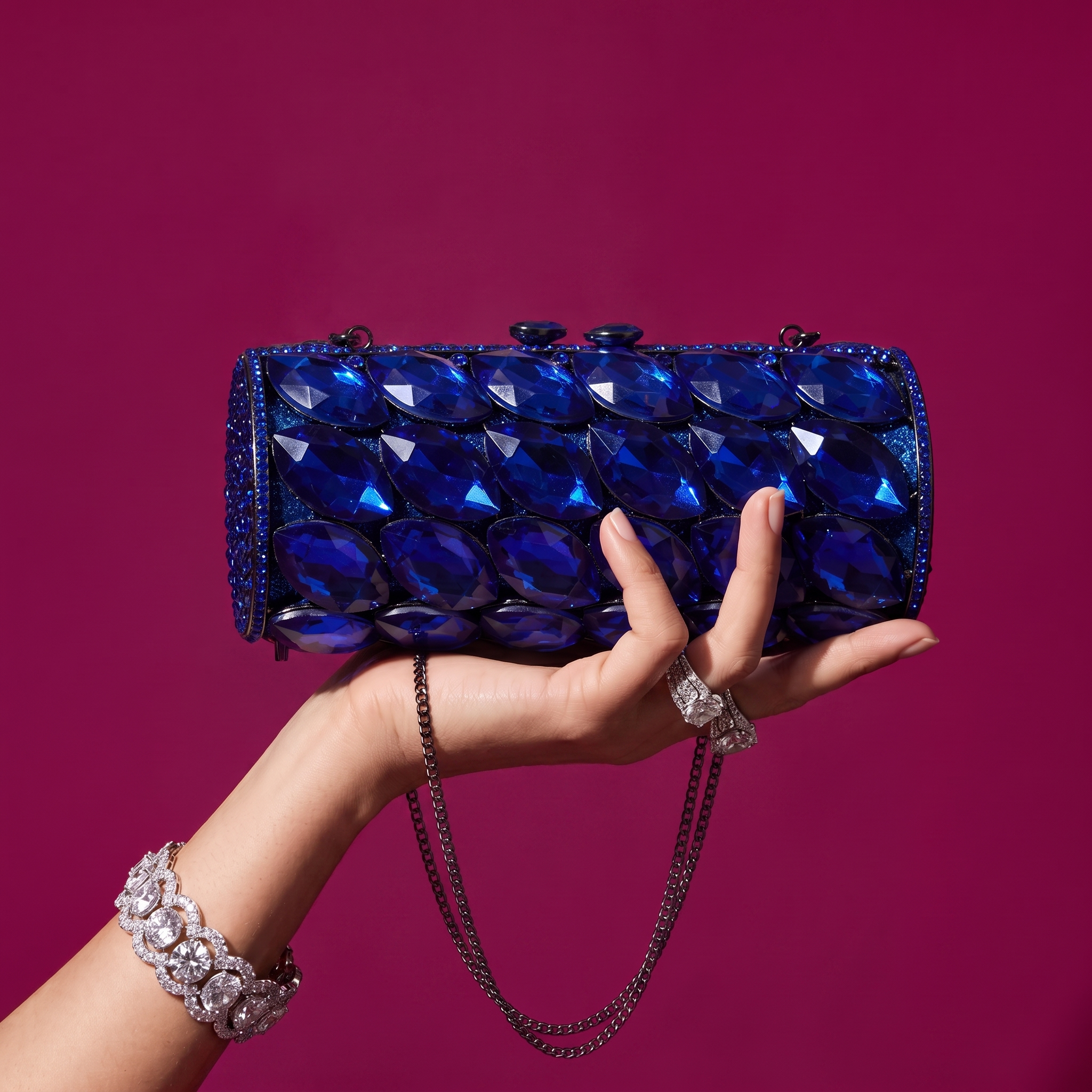 Aurora Prism Sapphire Clutch