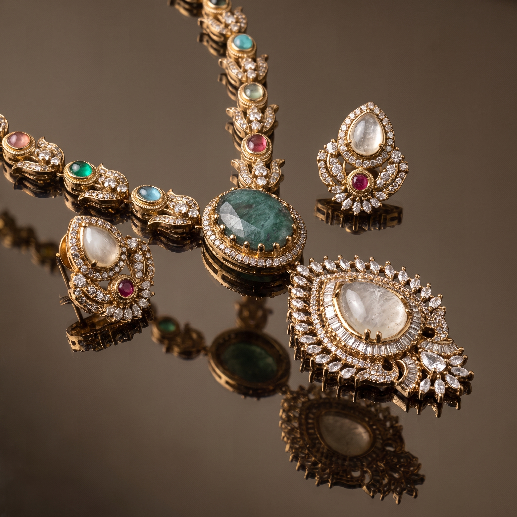 Navara Teardrop Necklace & Earring Set