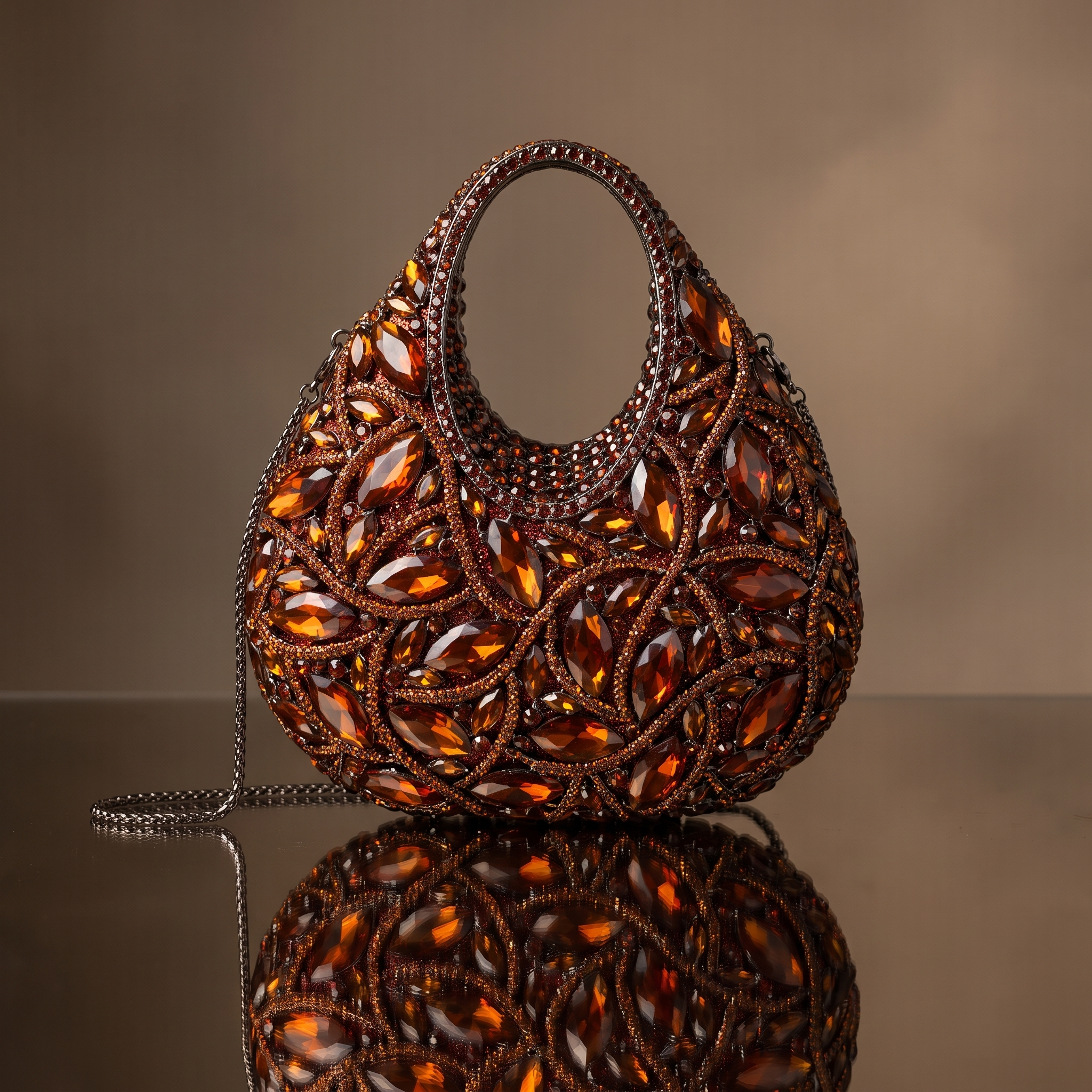 Tesoro Amber Crystal Bag