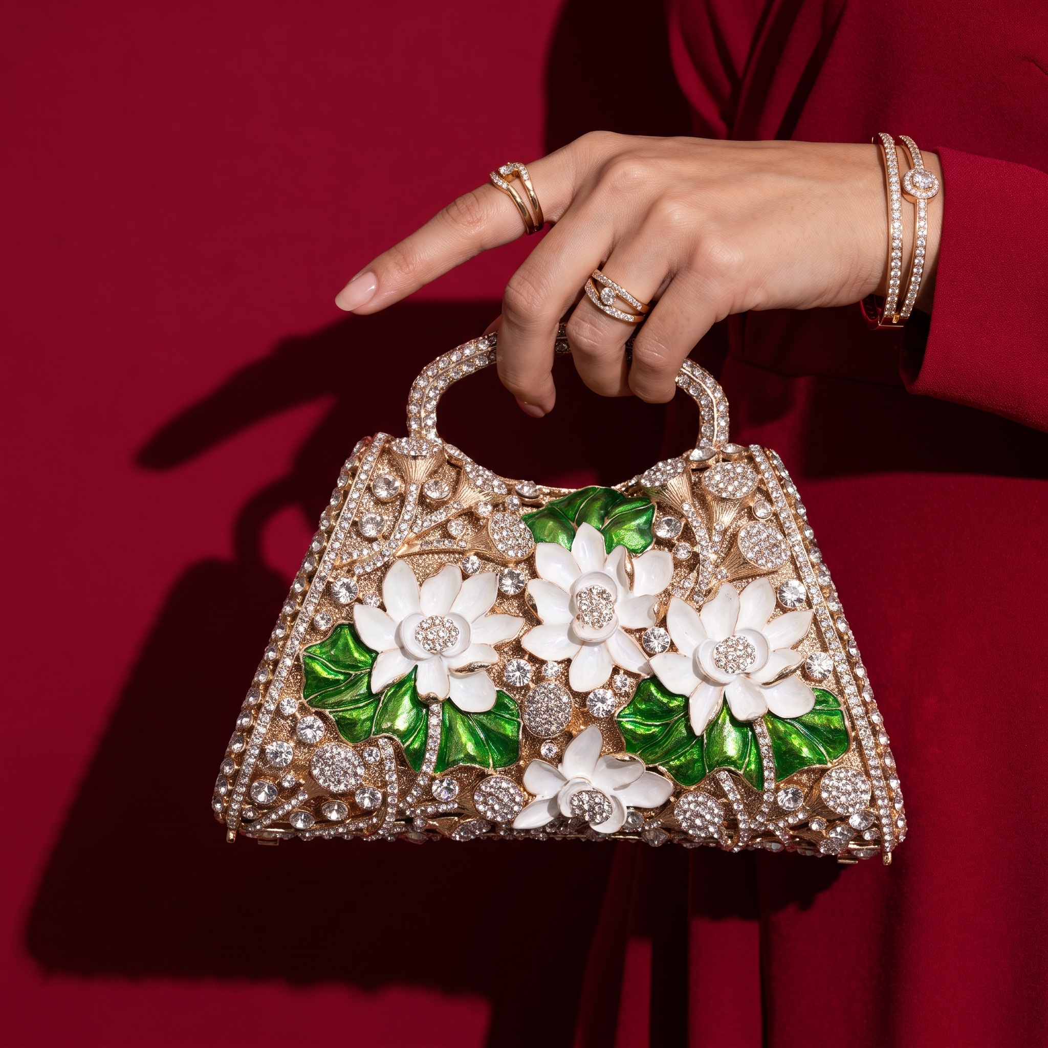 The Posy Bouquet Bag - White