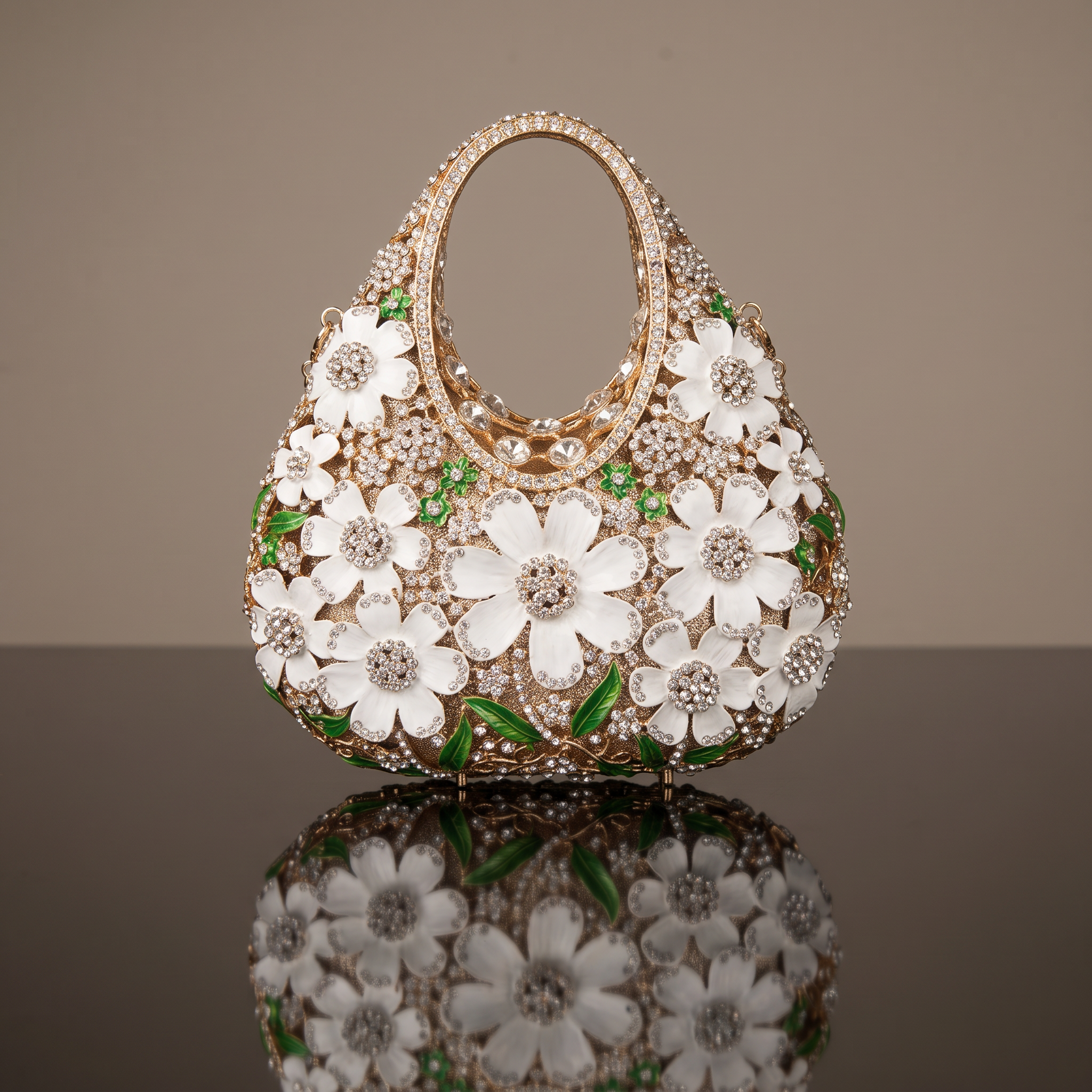 The Jardin Jewel Bag - Green