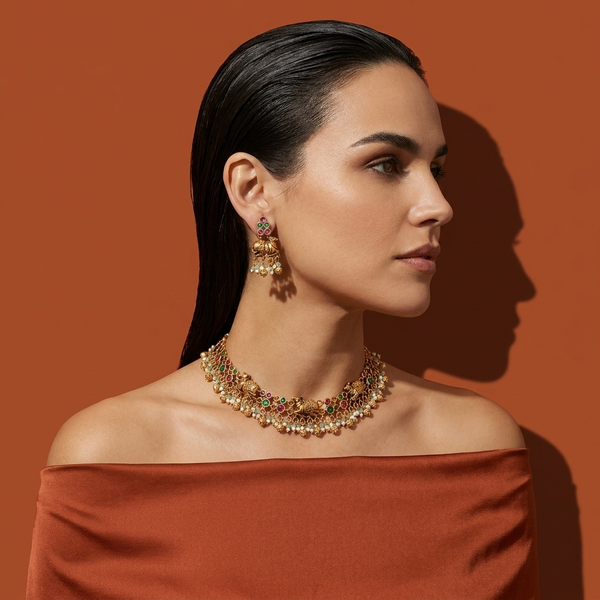 Aarna Gaja Necklace Set