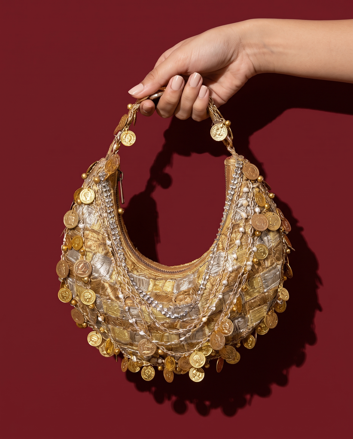 Deo Luxe Crescent Coin Bag