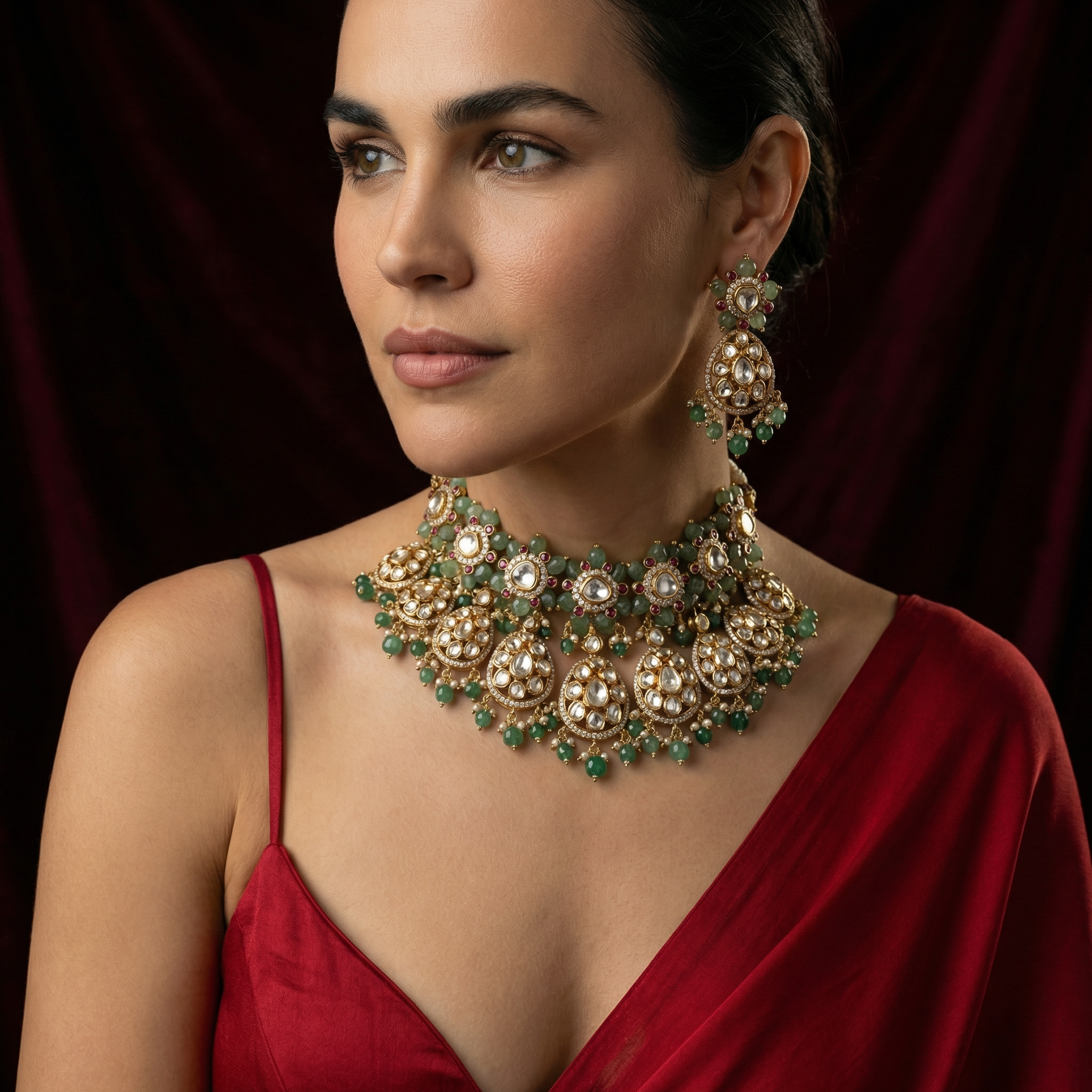 Meheraya Gulzar Kundan Choker Set