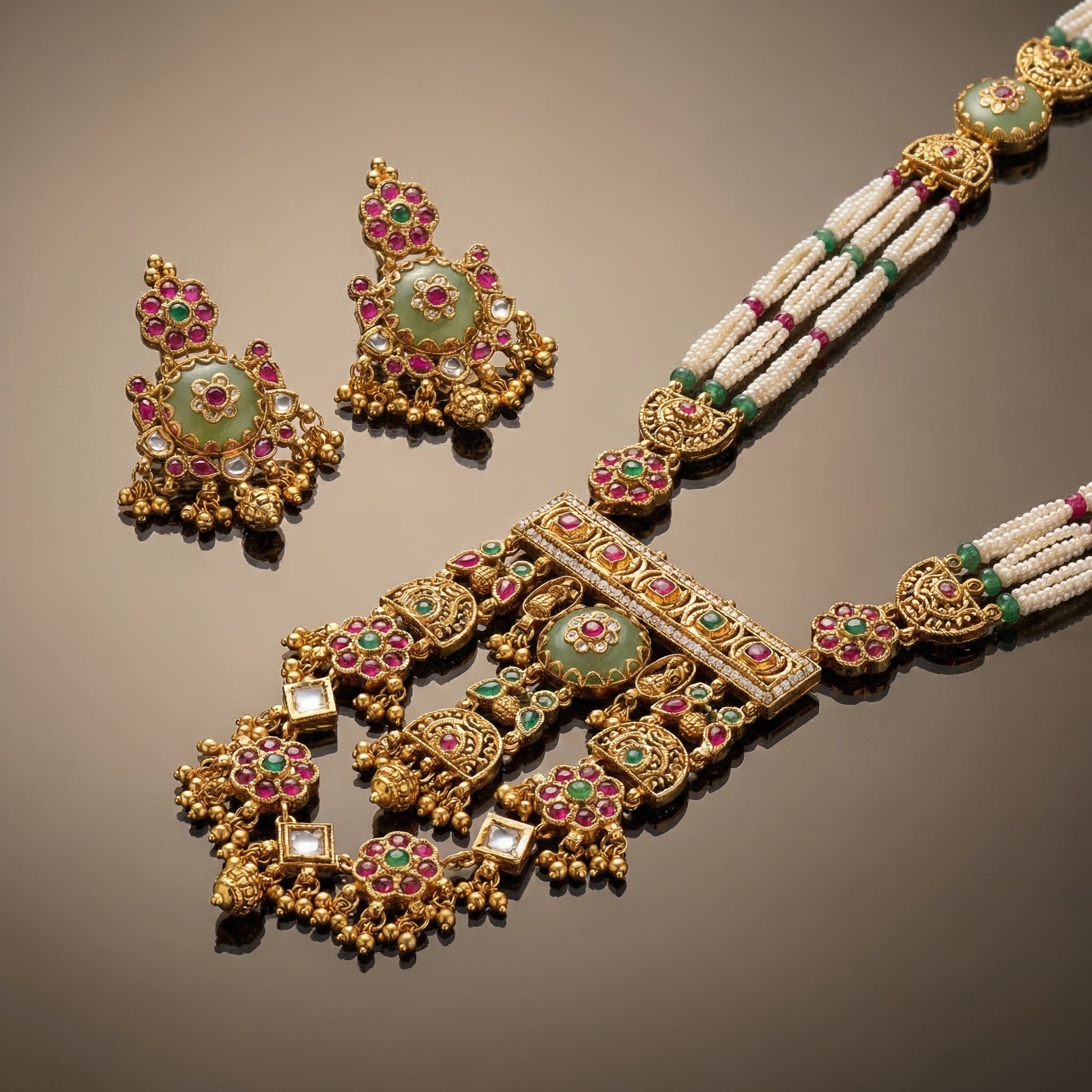 Virasat – ranihaar set by Ozel