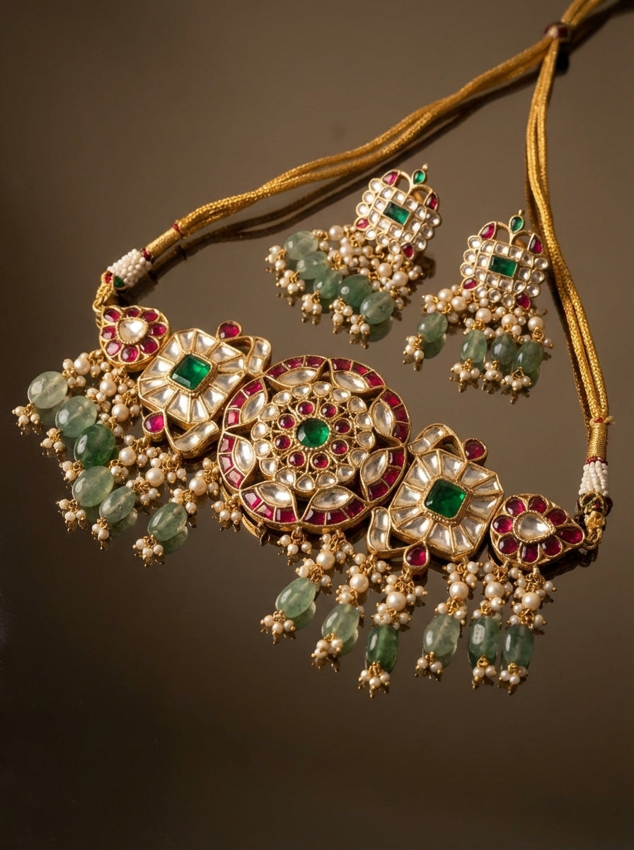 Zarvaya Gulrez Choker Set